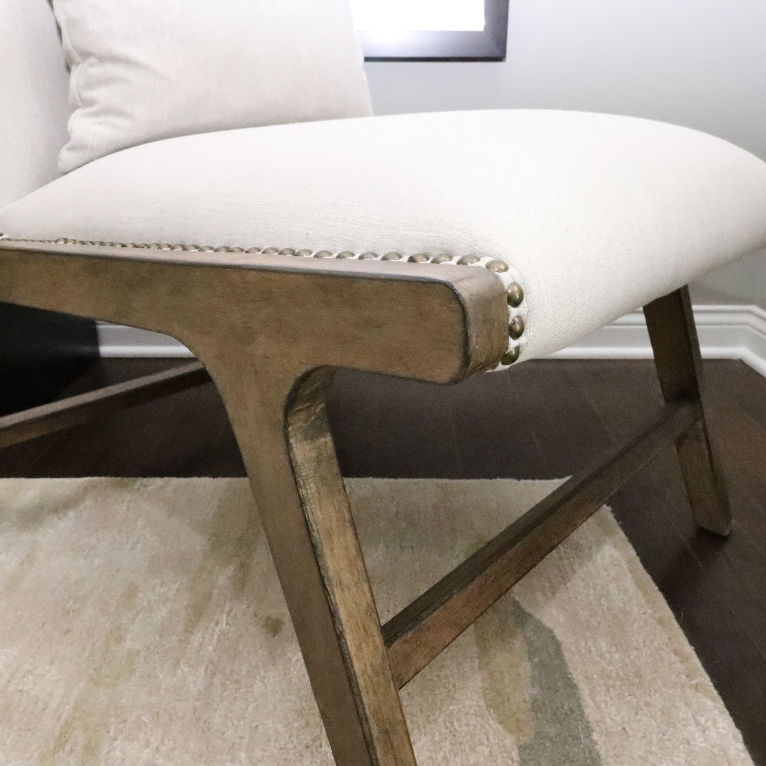 Four Hands "Trey" Modular Writing Desk and Home Meridian Desk Chair