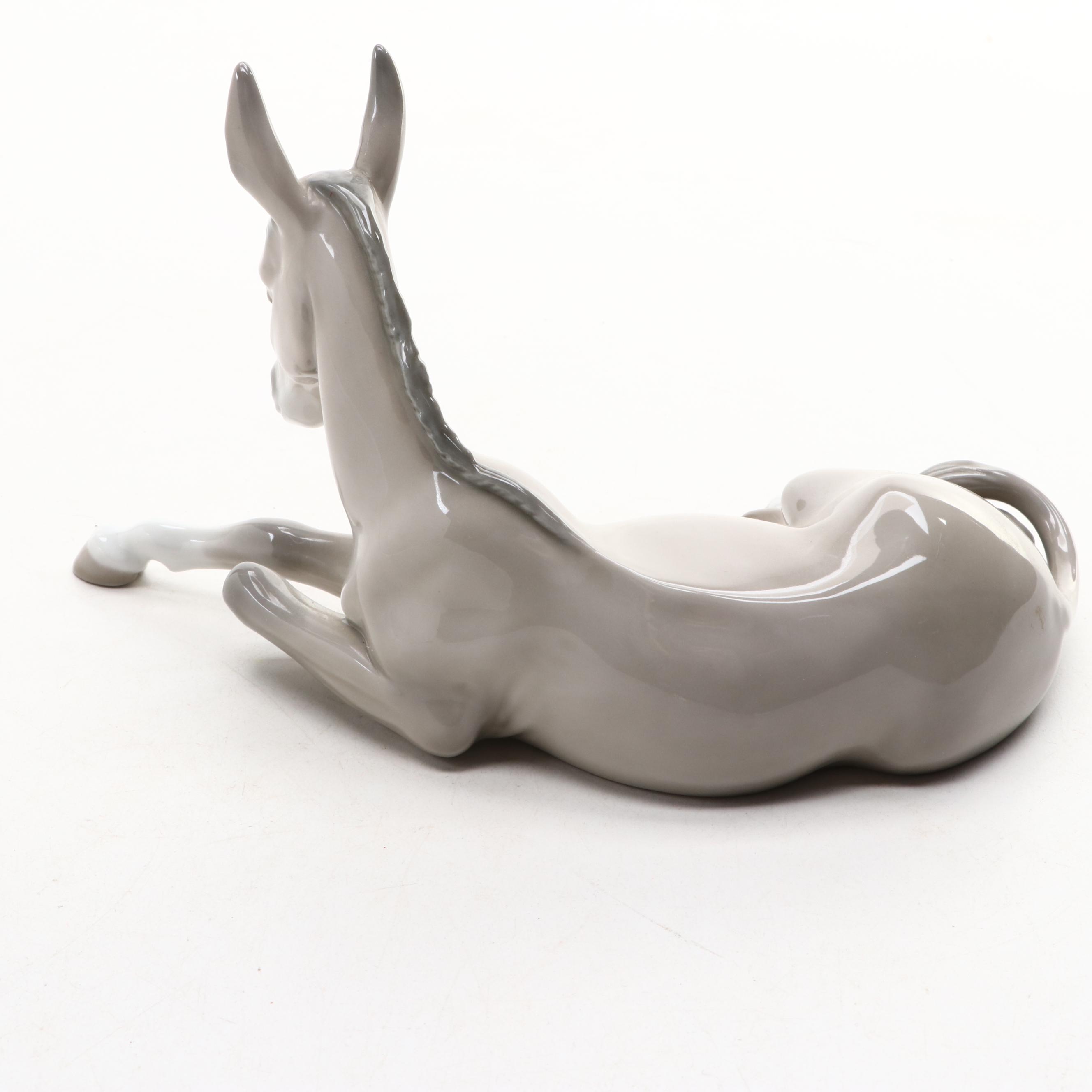 Lladró "Donkey" Porcelain Figurine Designed by Juan Huerta