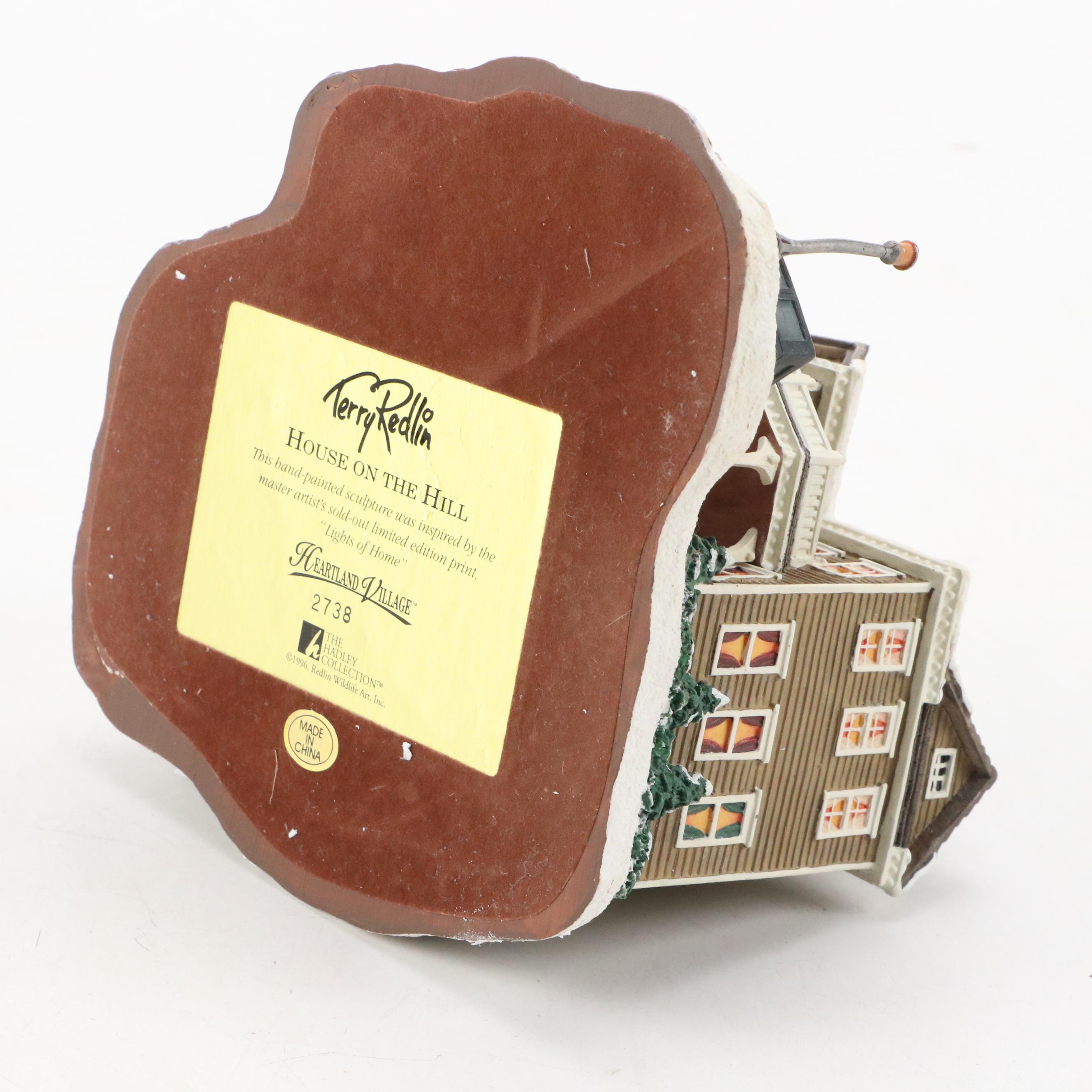 Terry Redlin "House On The Hill" Hand-Painted Ceramic Figurine