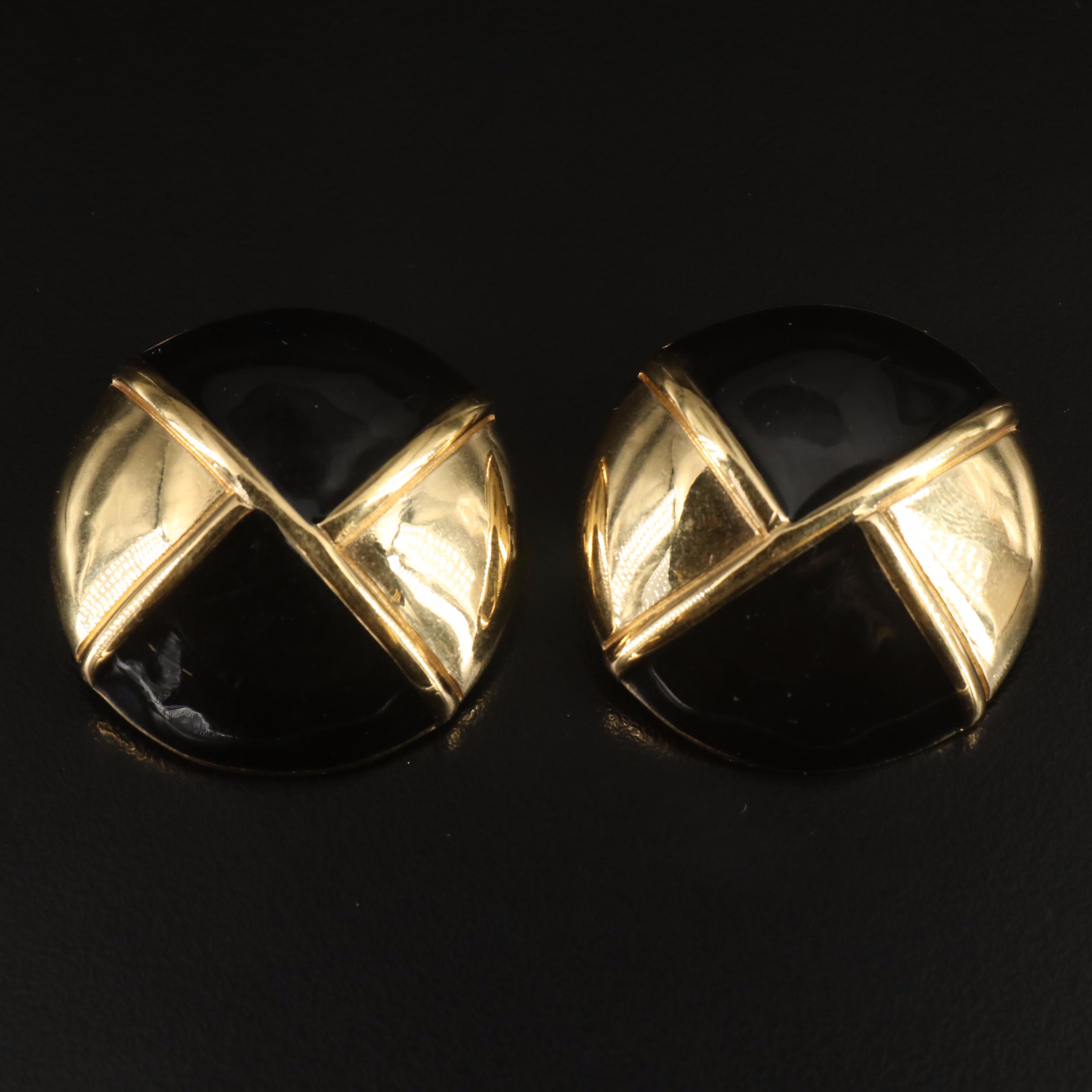 Givenchy Button Earrings & Wendy Olinger Arm Cuff Featured in Jewelry Collection