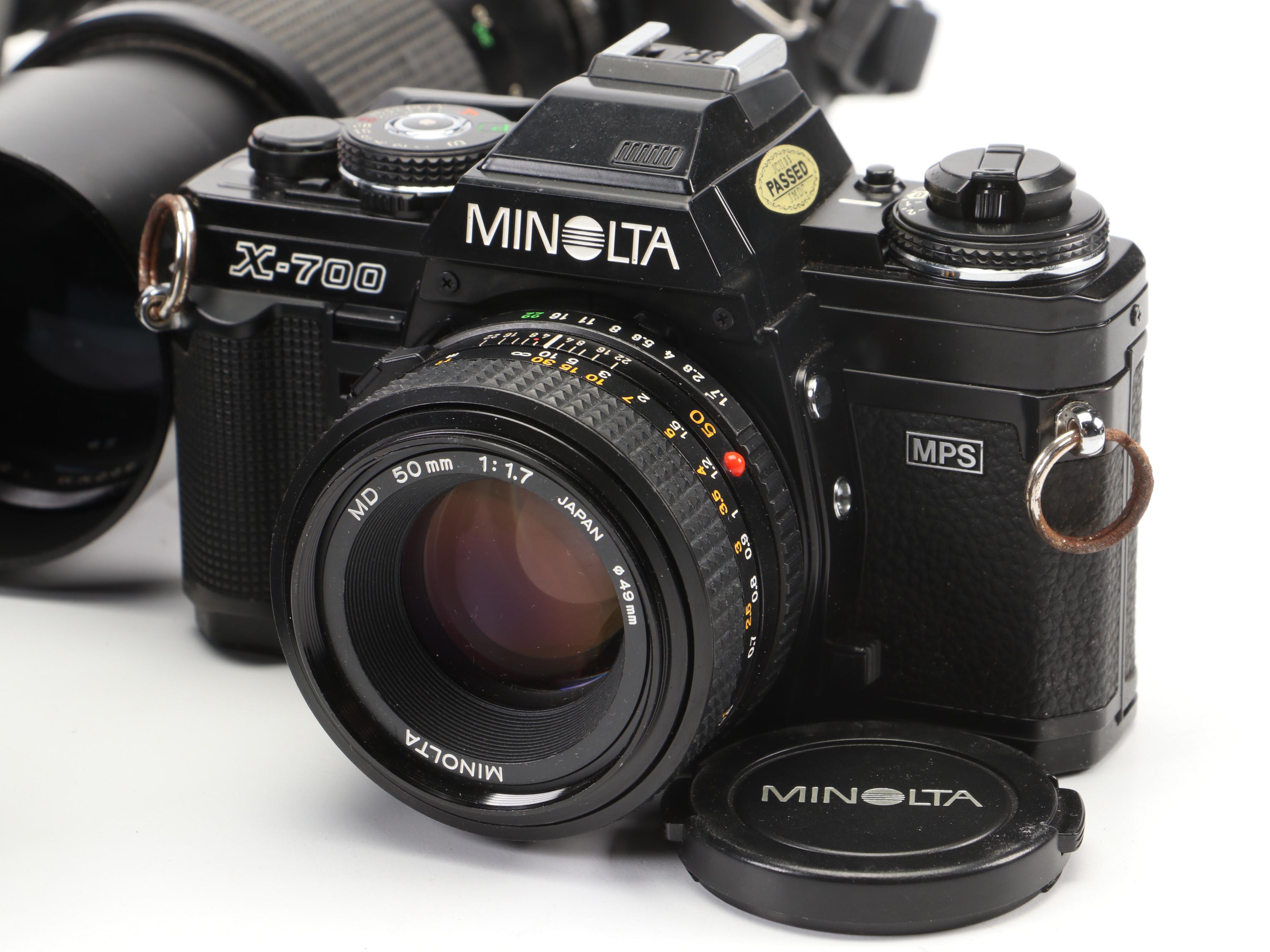 Canon, Minolta, Konica Film and Digital Cameras With Nikonos Underwater Camera