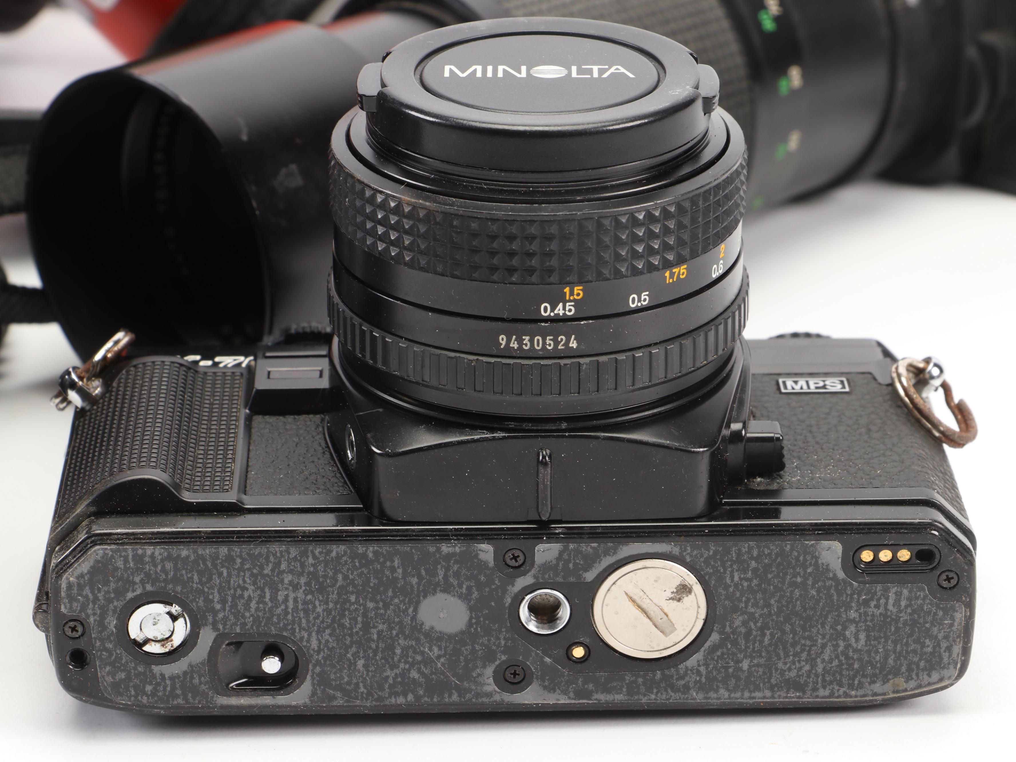 Canon, Minolta, Konica Film and Digital Cameras With Nikonos Underwater Camera