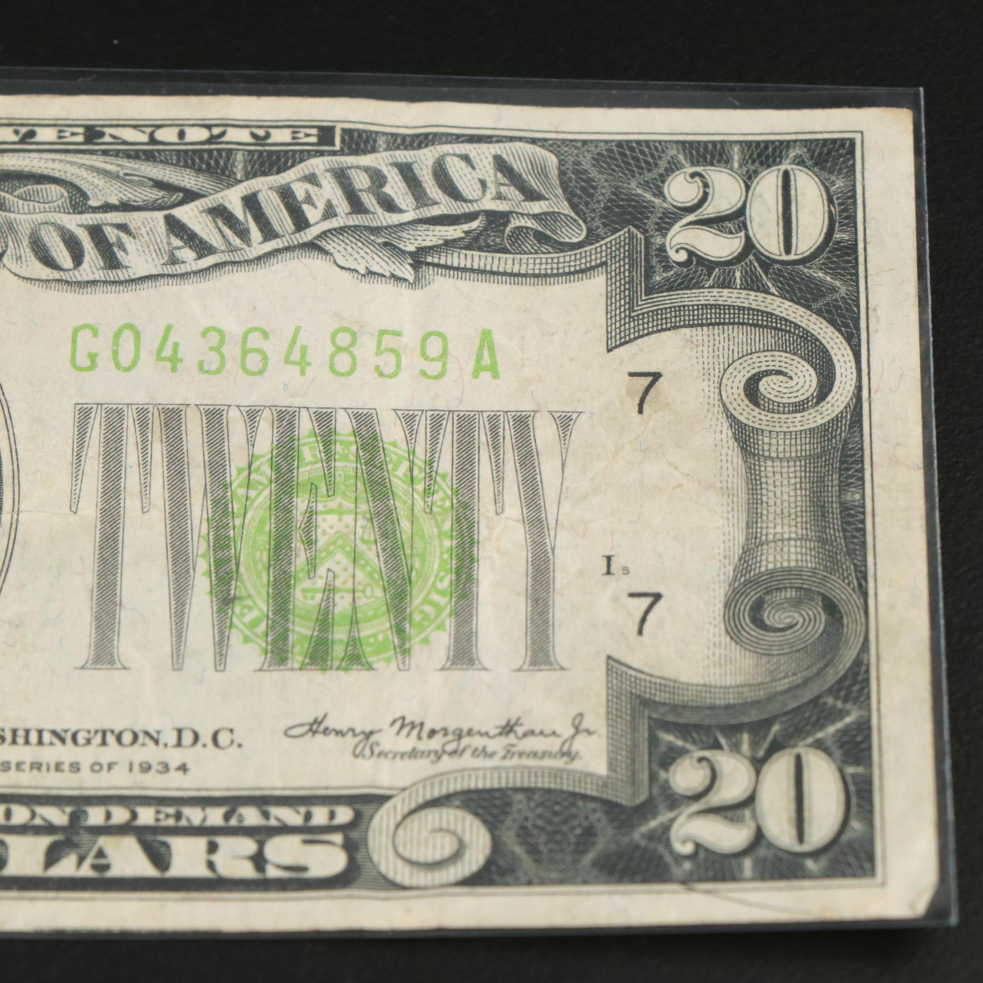 Collection of Three Small Size U.S Currency Notes