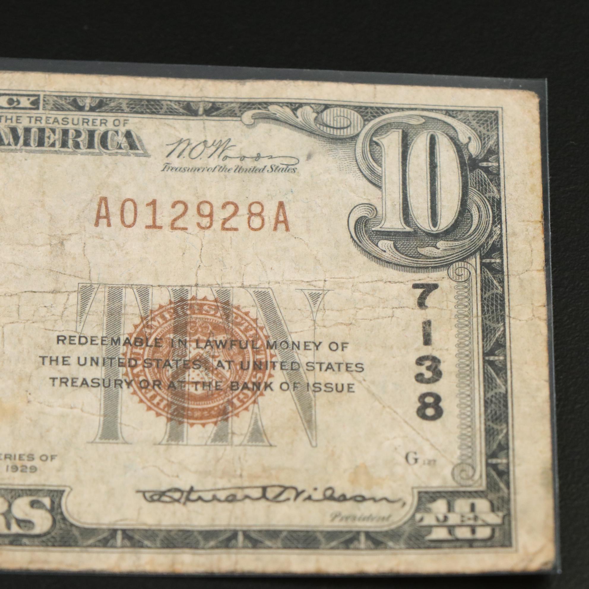 Collection of Three Small Size U.S Currency Notes