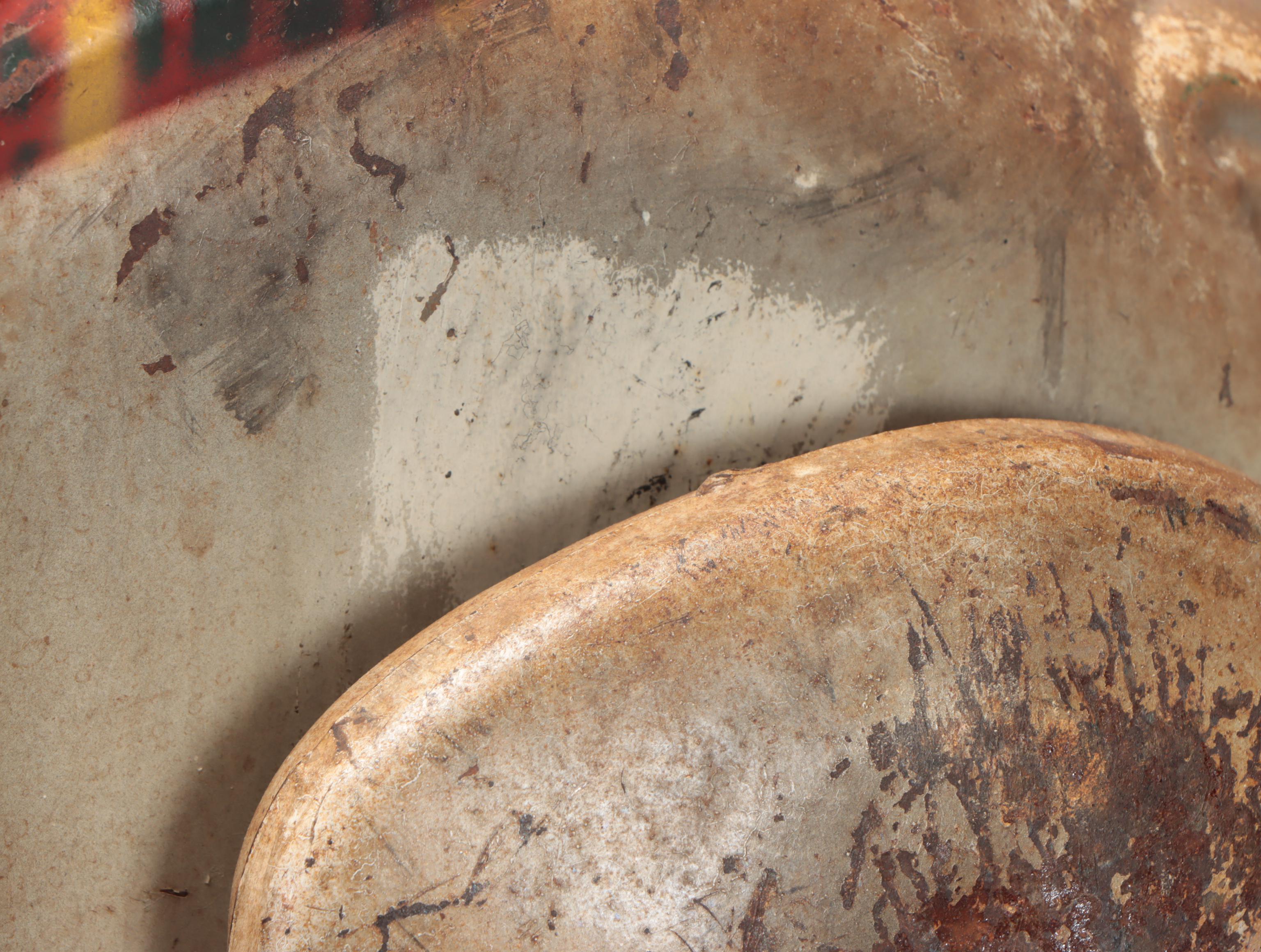 Mobo Painted Metal Child's Ride-On-Horse Toy, Mid-20th Century