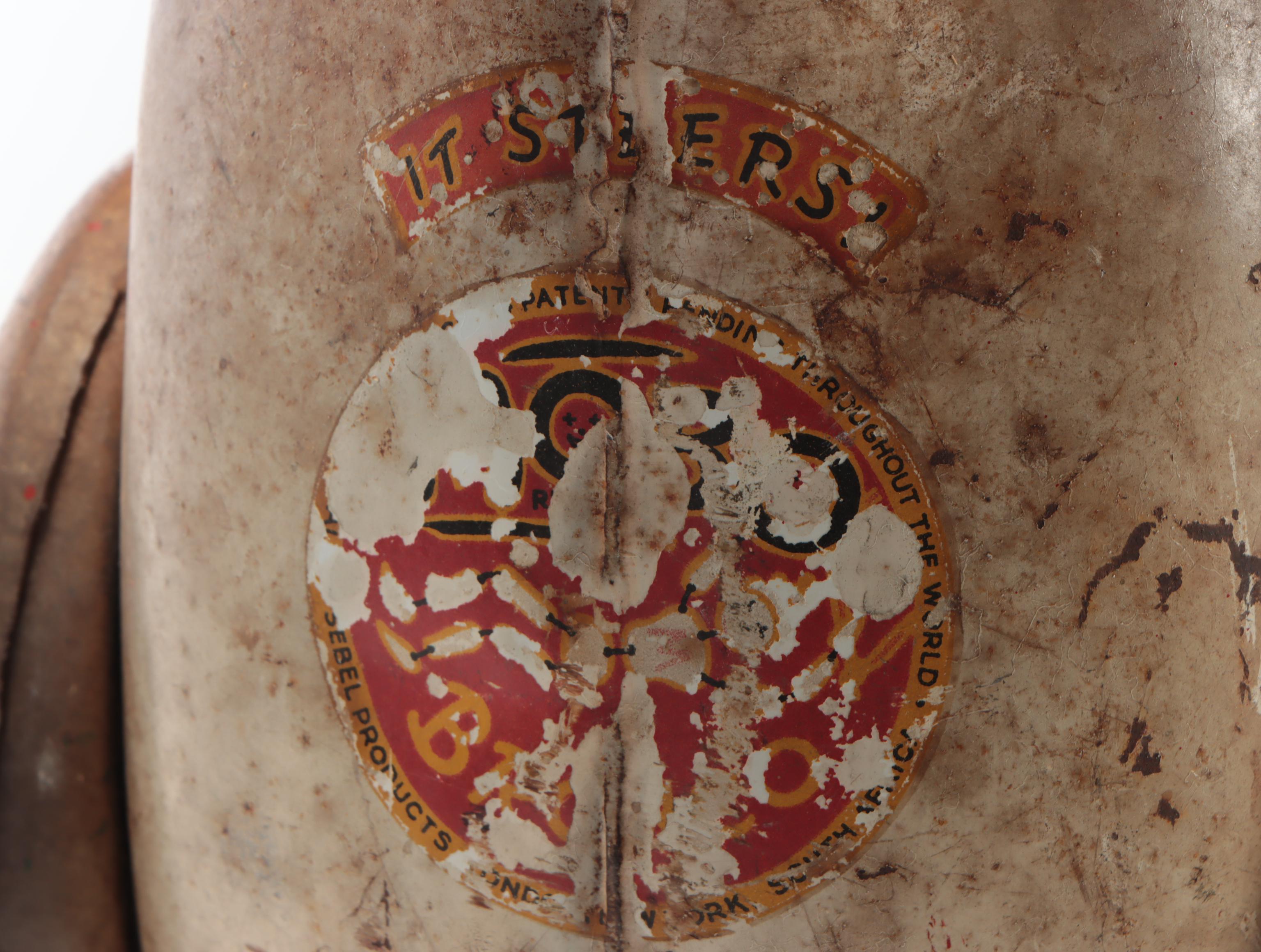 Mobo Painted Metal Child's Ride-On-Horse Toy, Mid-20th Century