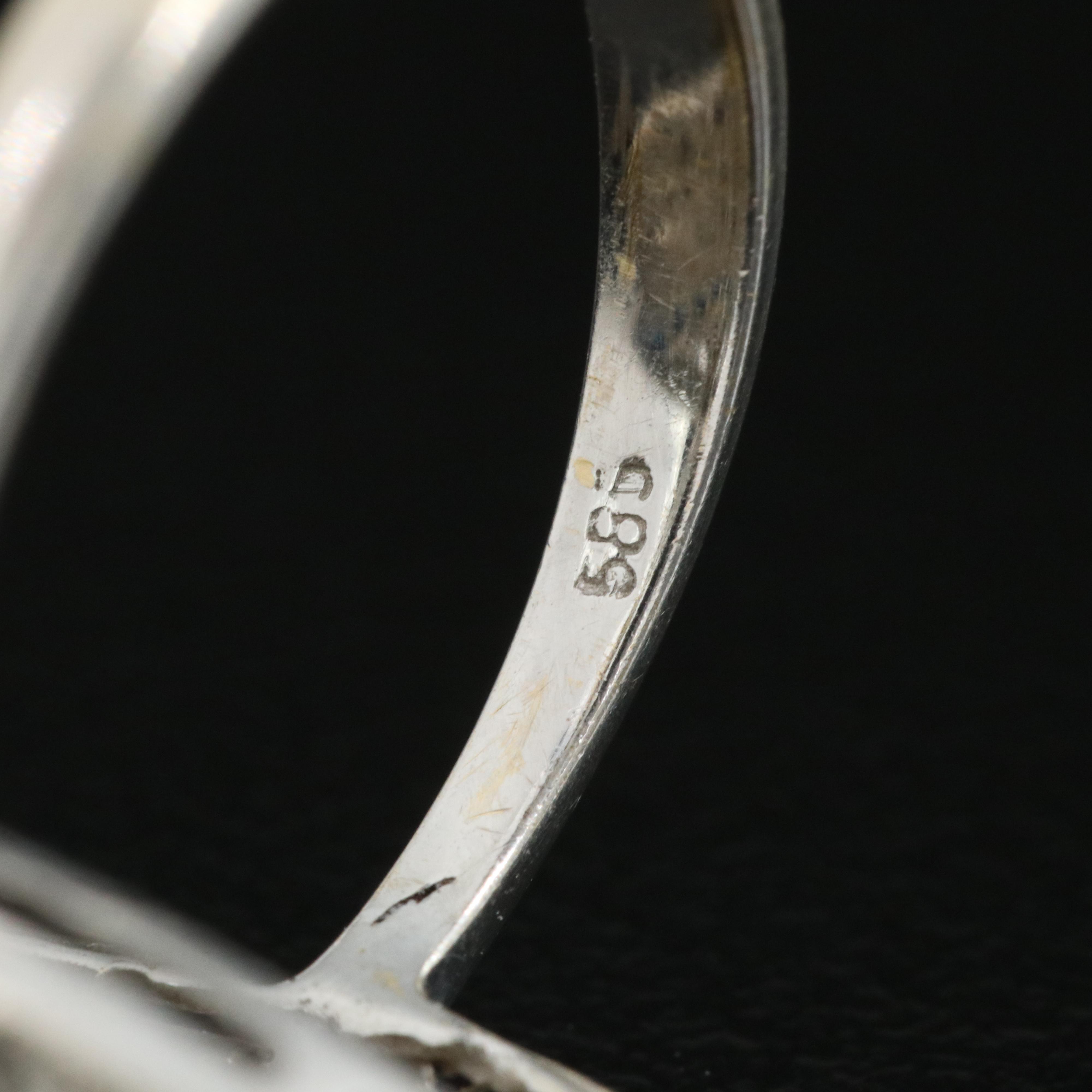 Vintage 14K Sapphire and Diamond Ring