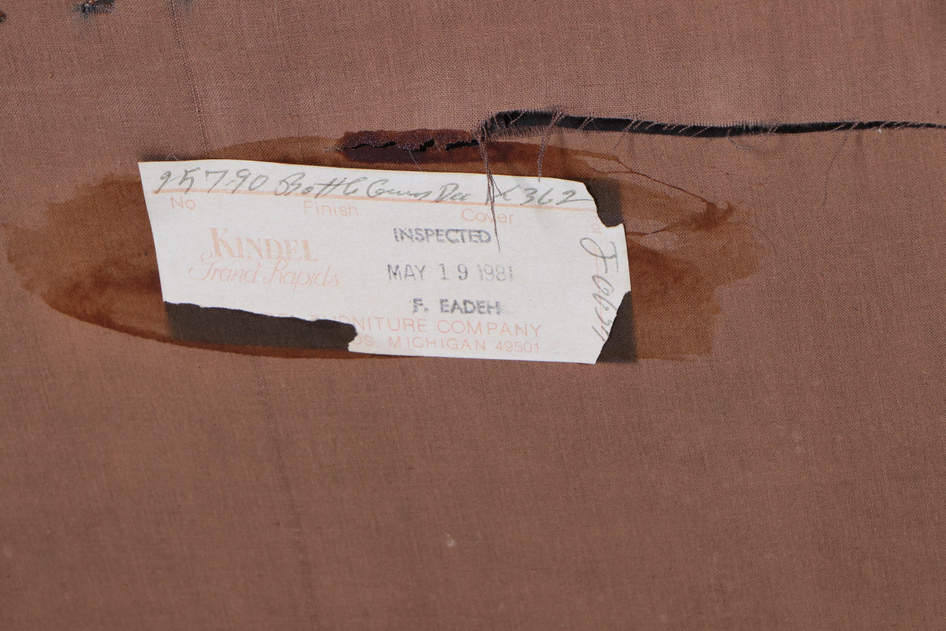 Two Kindel Furniture Regency Style Paint-Decorated Wooden Armchairs