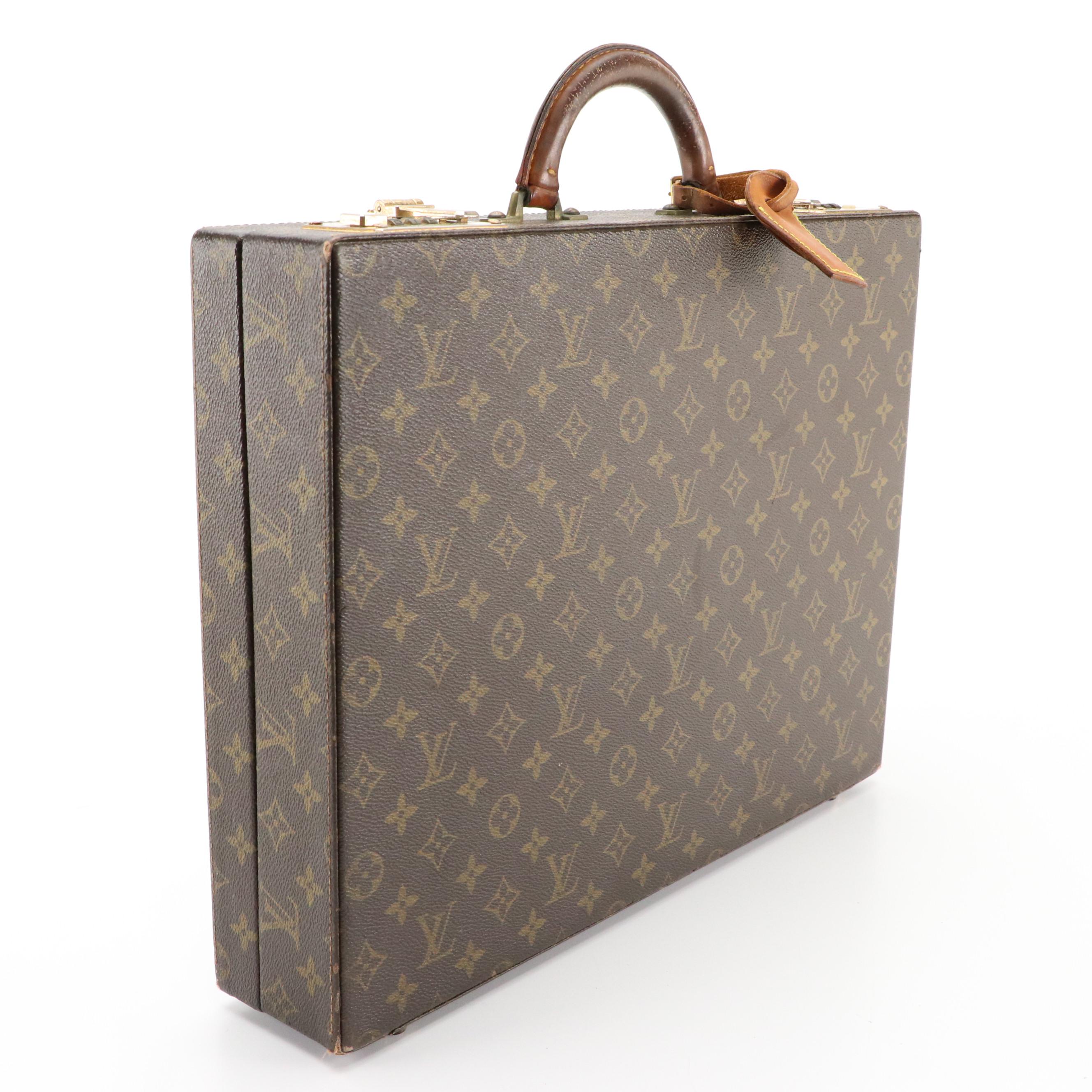 Louis Vuitton Combination Lock Hardside Briefcase in Monogram Canvas