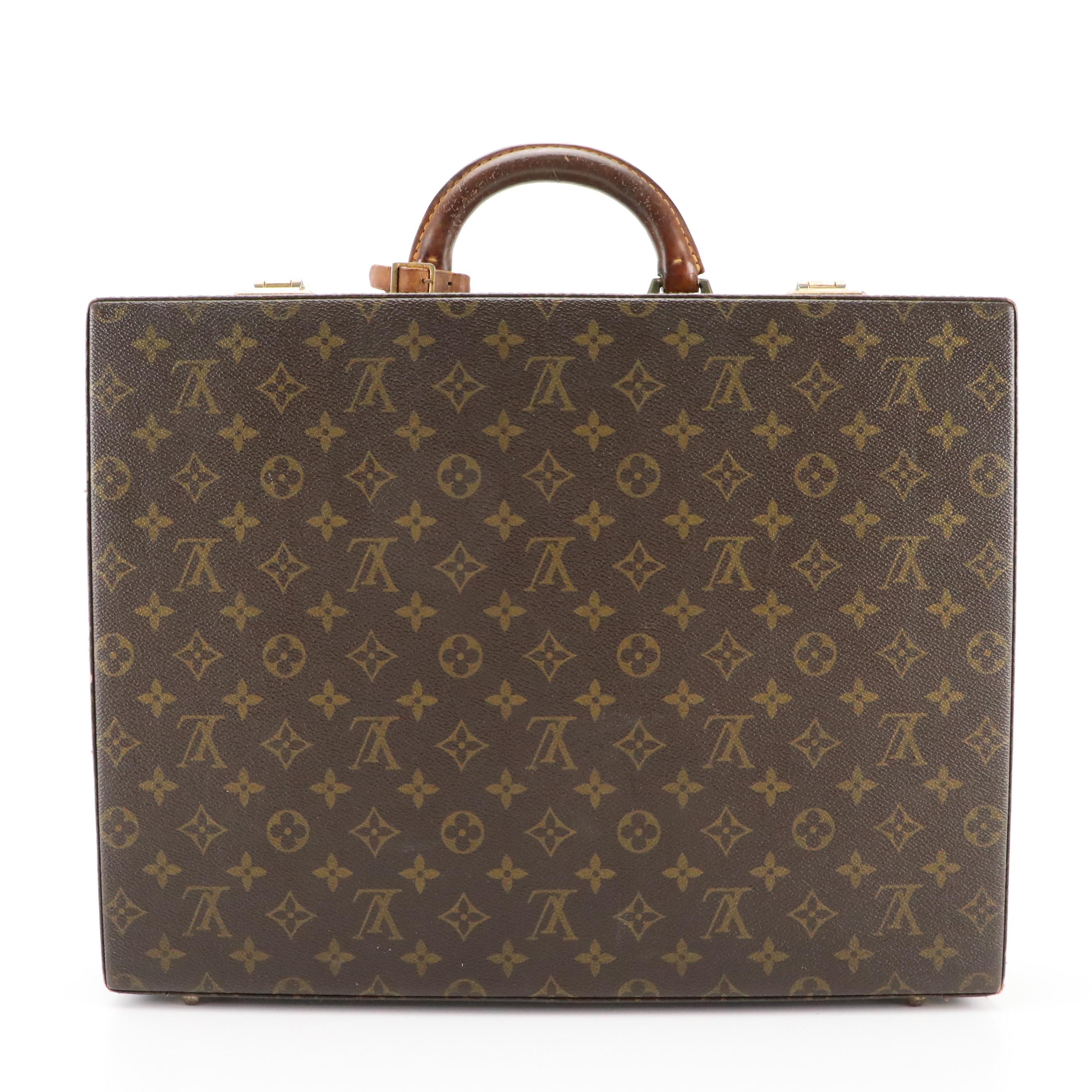 Louis Vuitton Combination Lock Hardside Briefcase in Monogram Canvas