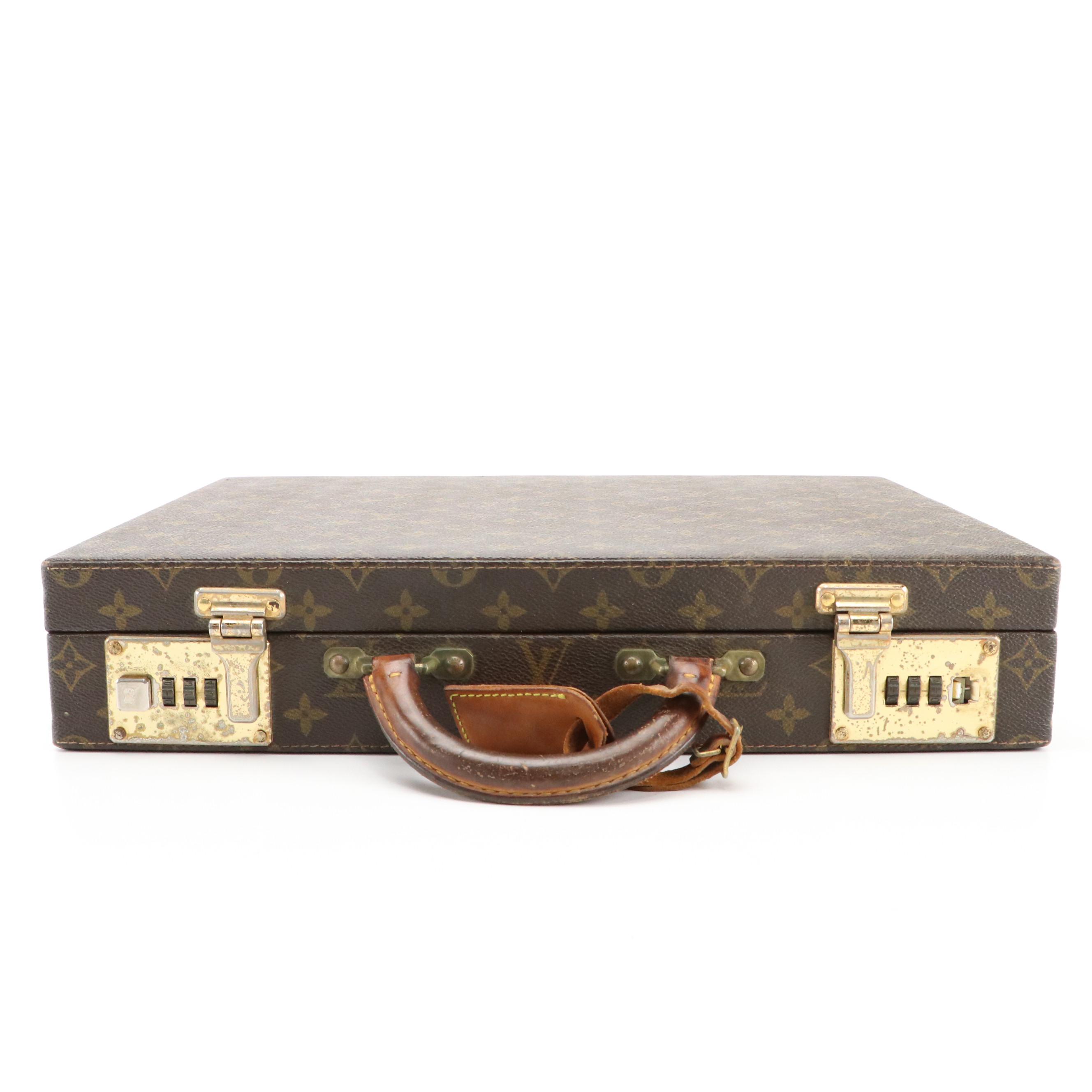 Louis Vuitton Combination Lock Hardside Briefcase in Monogram Canvas