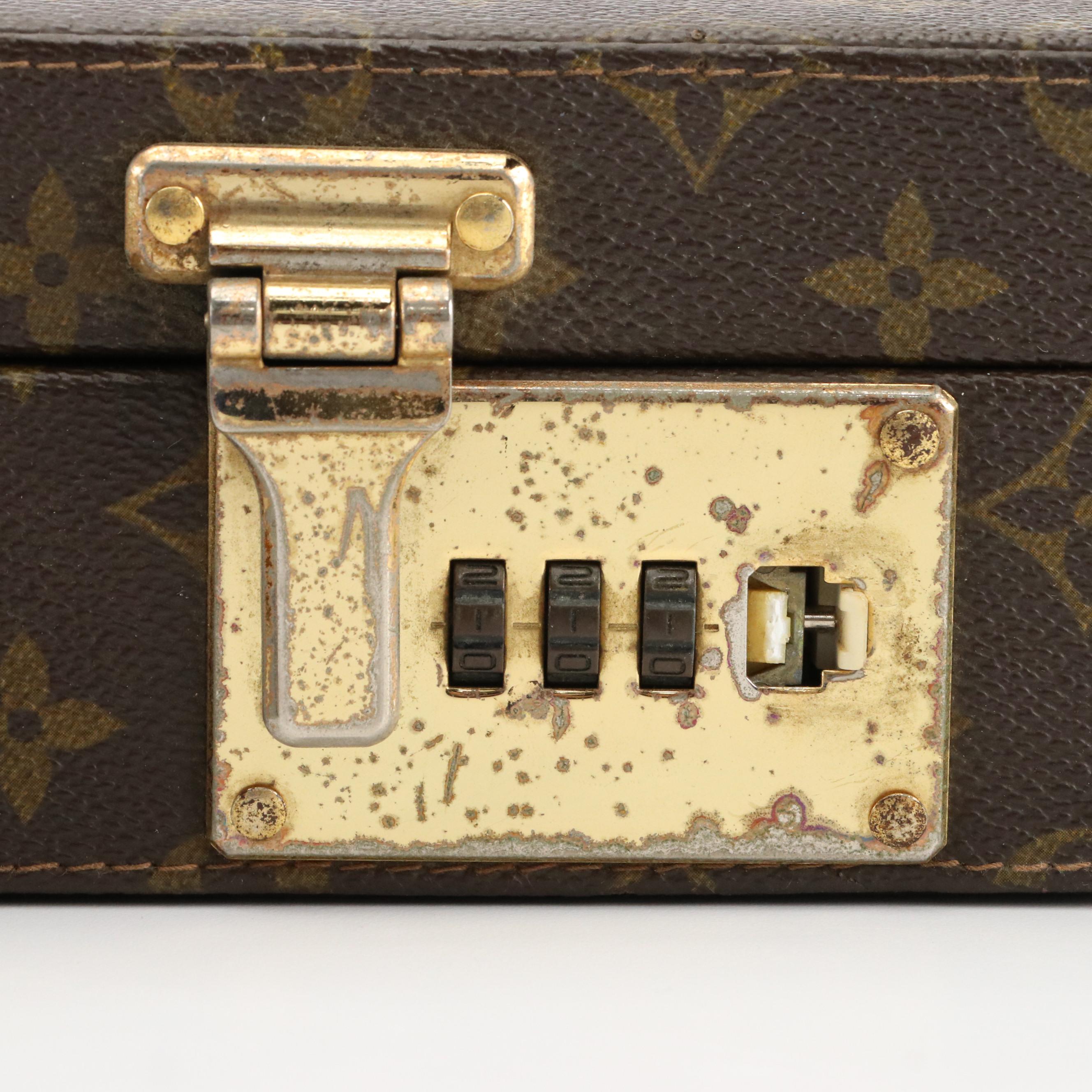 Louis Vuitton Combination Lock Hardside Briefcase in Monogram Canvas
