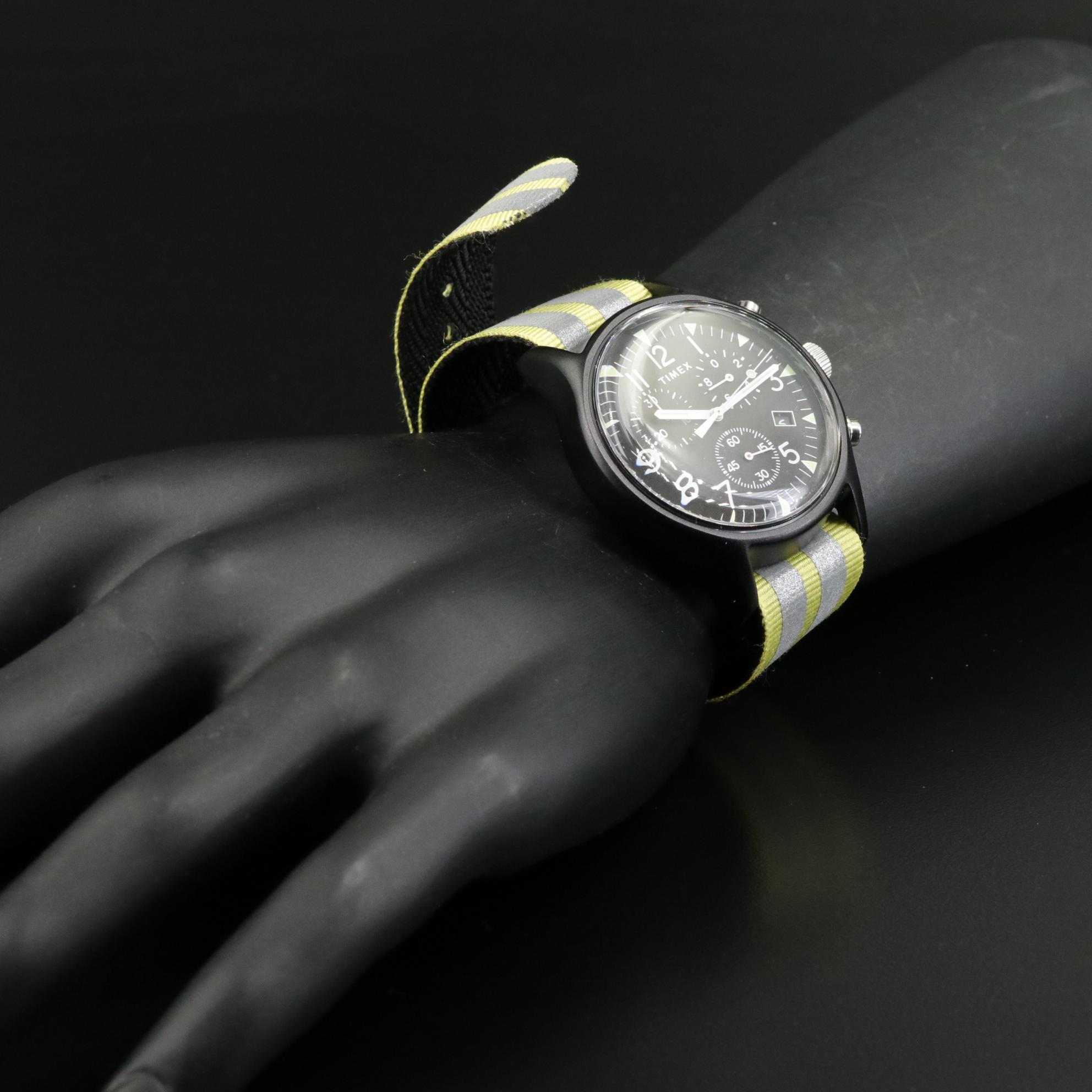 Timex MK1 Aluminum Chronograph with Reversible Fabric Strap