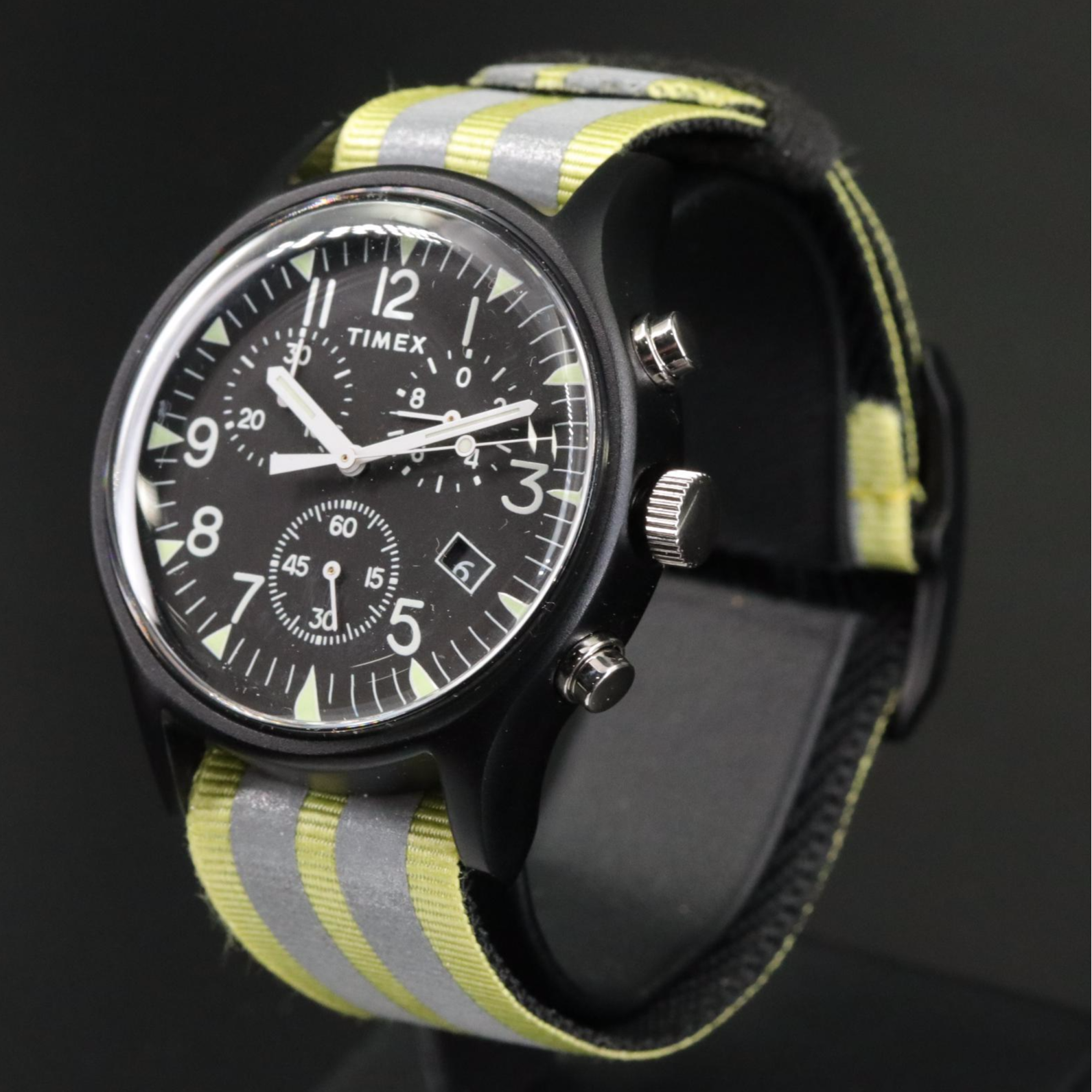 Timex MK1 Aluminum Chronograph with Reversible Fabric Strap