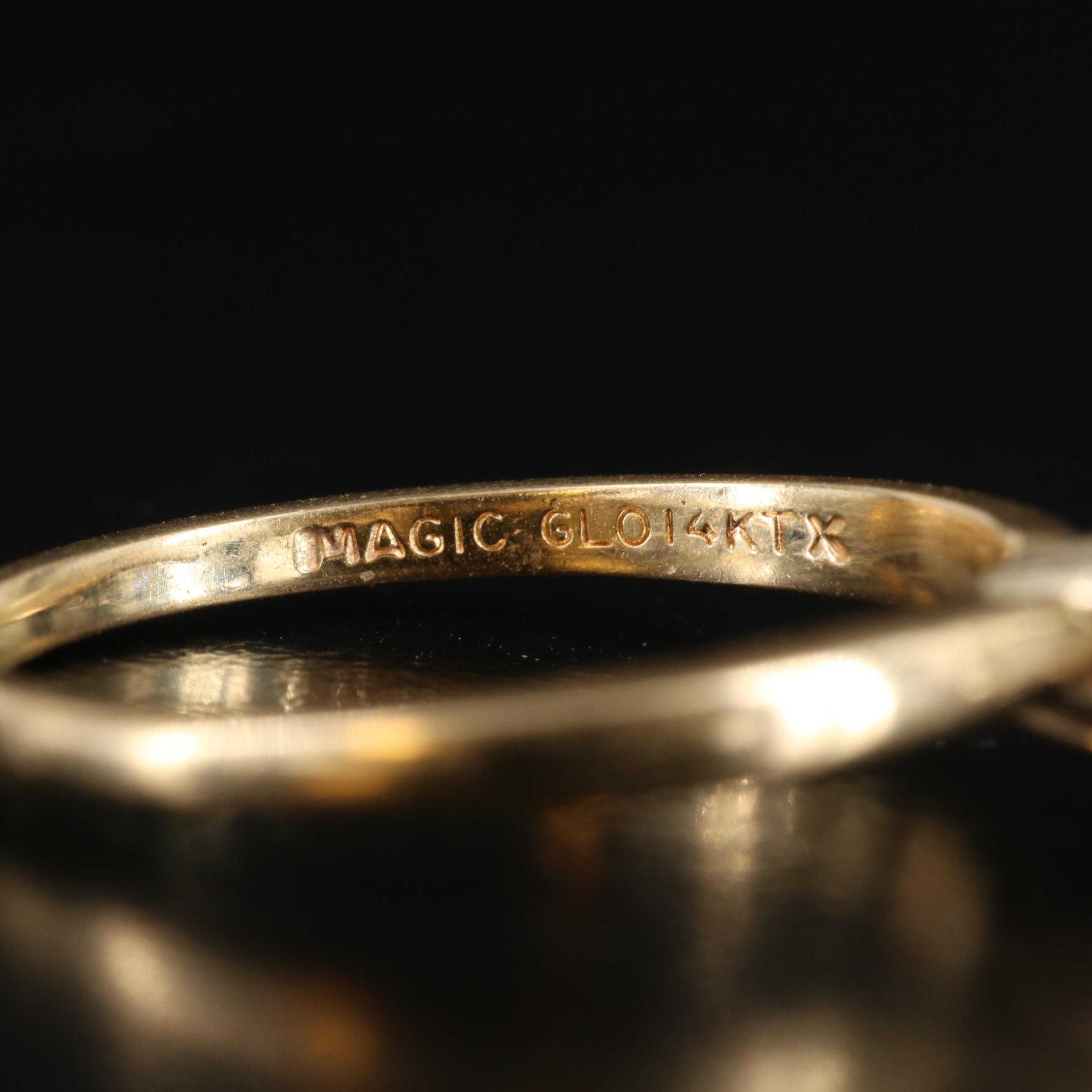 14K 0.59 CT Diamond Heart Solitaire Ring