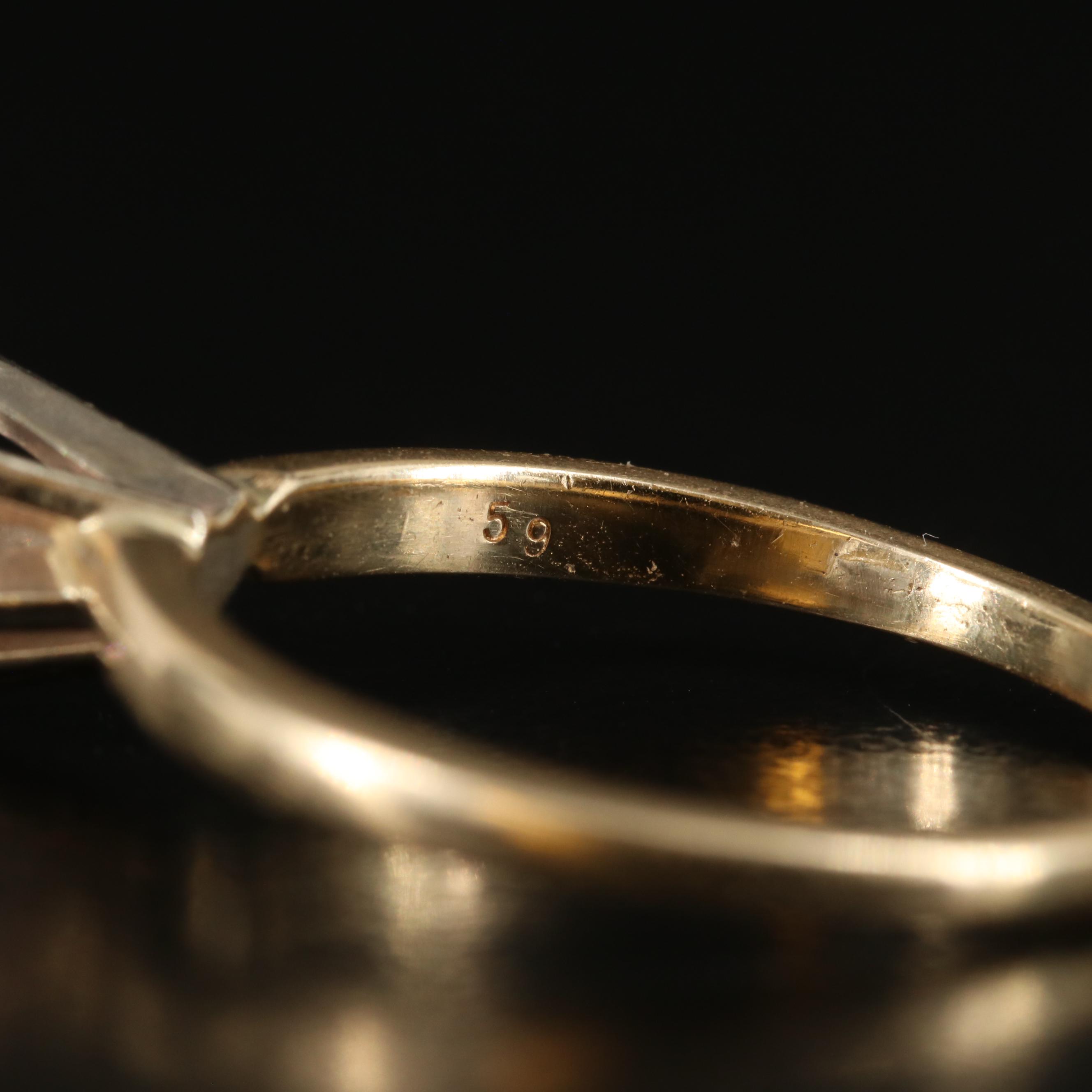 14K 0.59 CT Diamond Heart Solitaire Ring