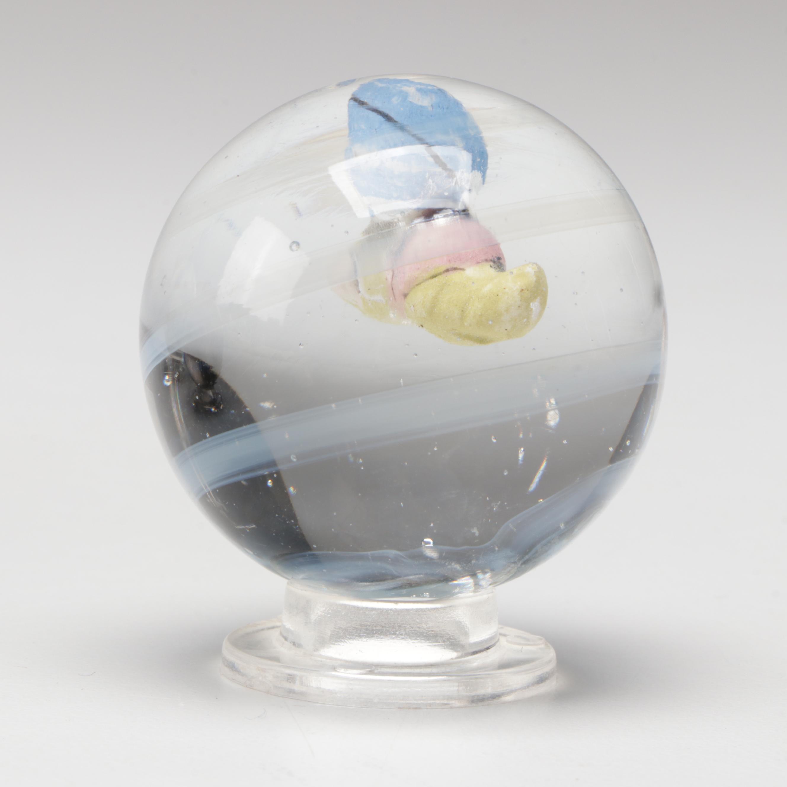 Vintage Glass Marbles Including Sulphide Types