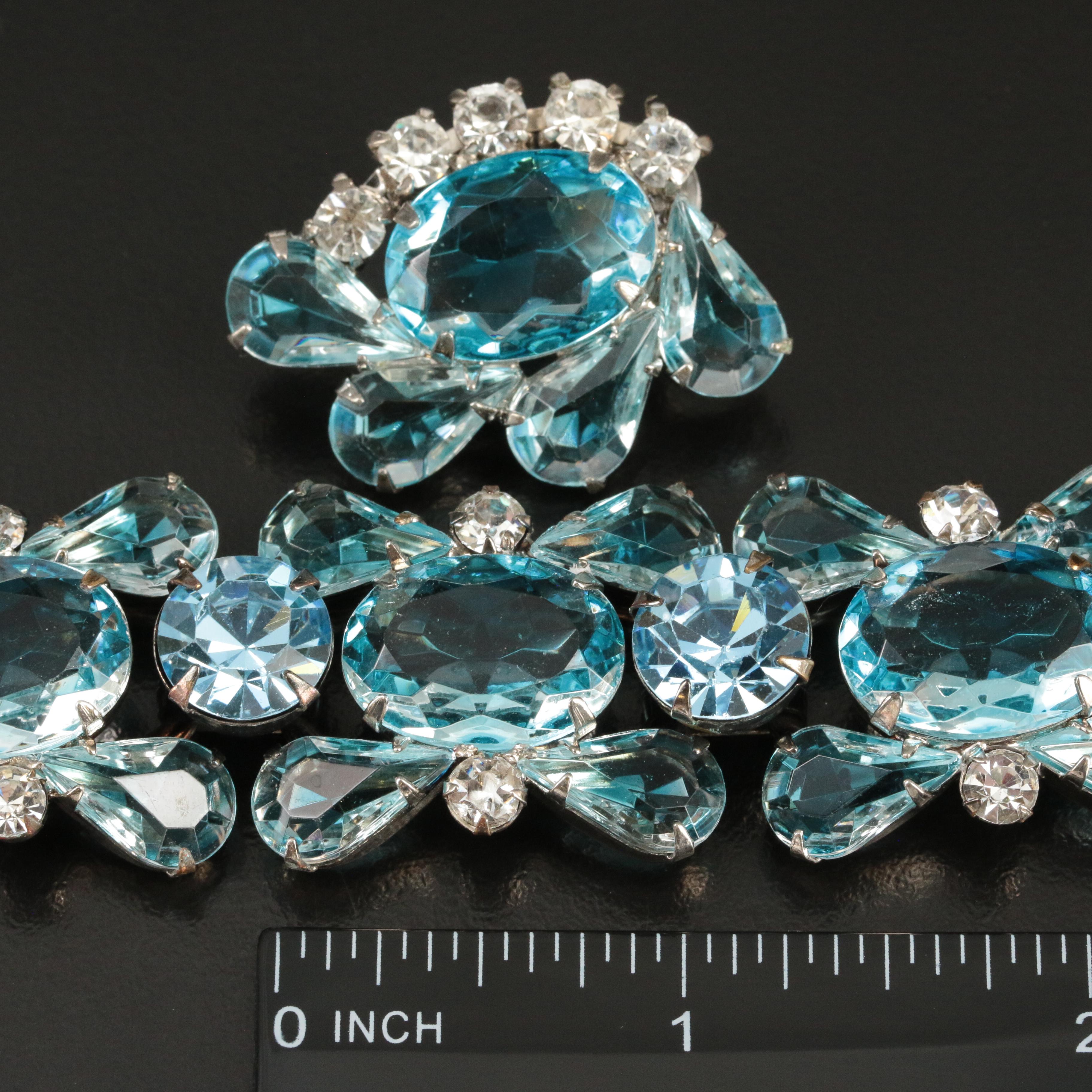 Juliana Rhinestone Bracelet and Earring Set