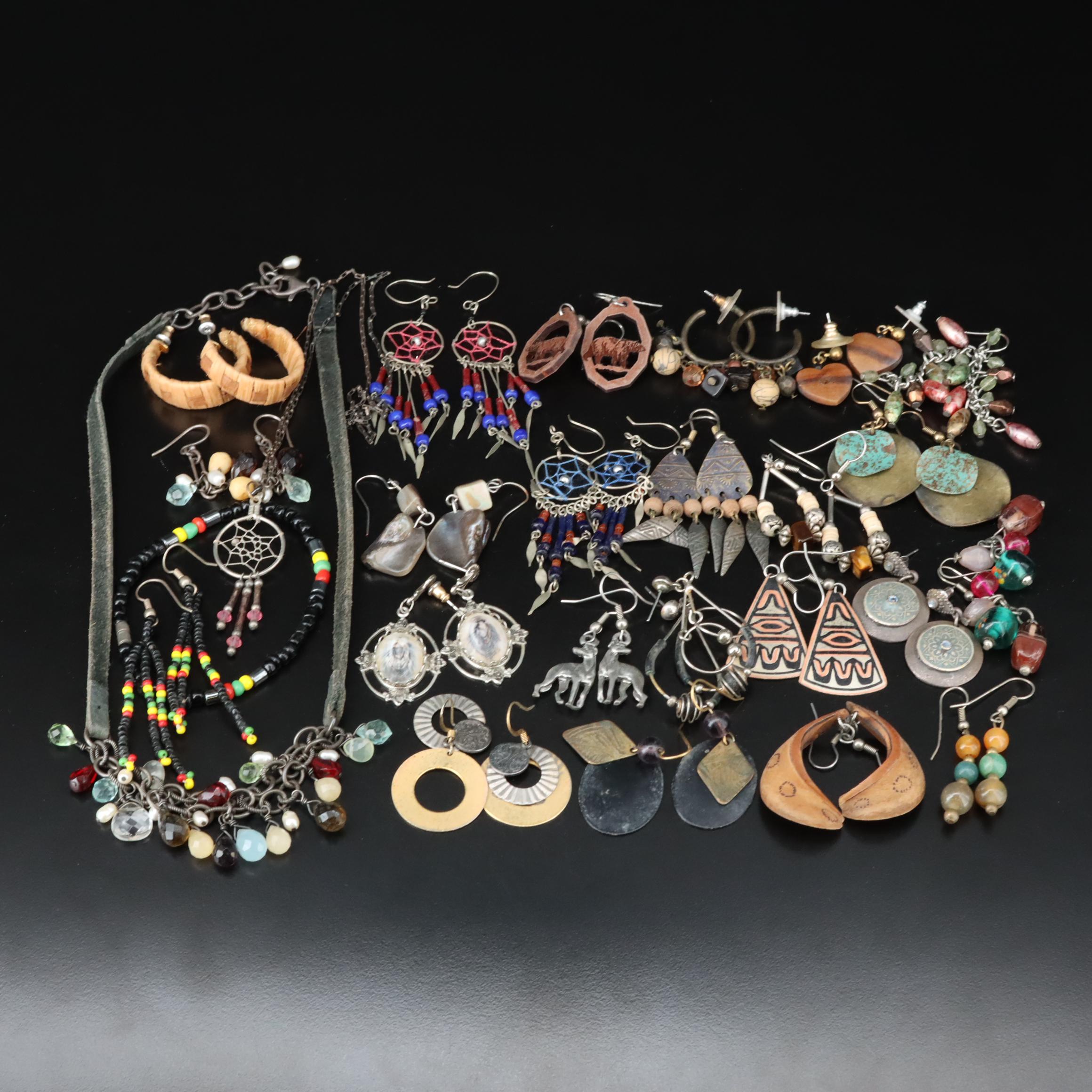 Shell, Tiger's Eye and Art Glass Featured in Jewelry Collection