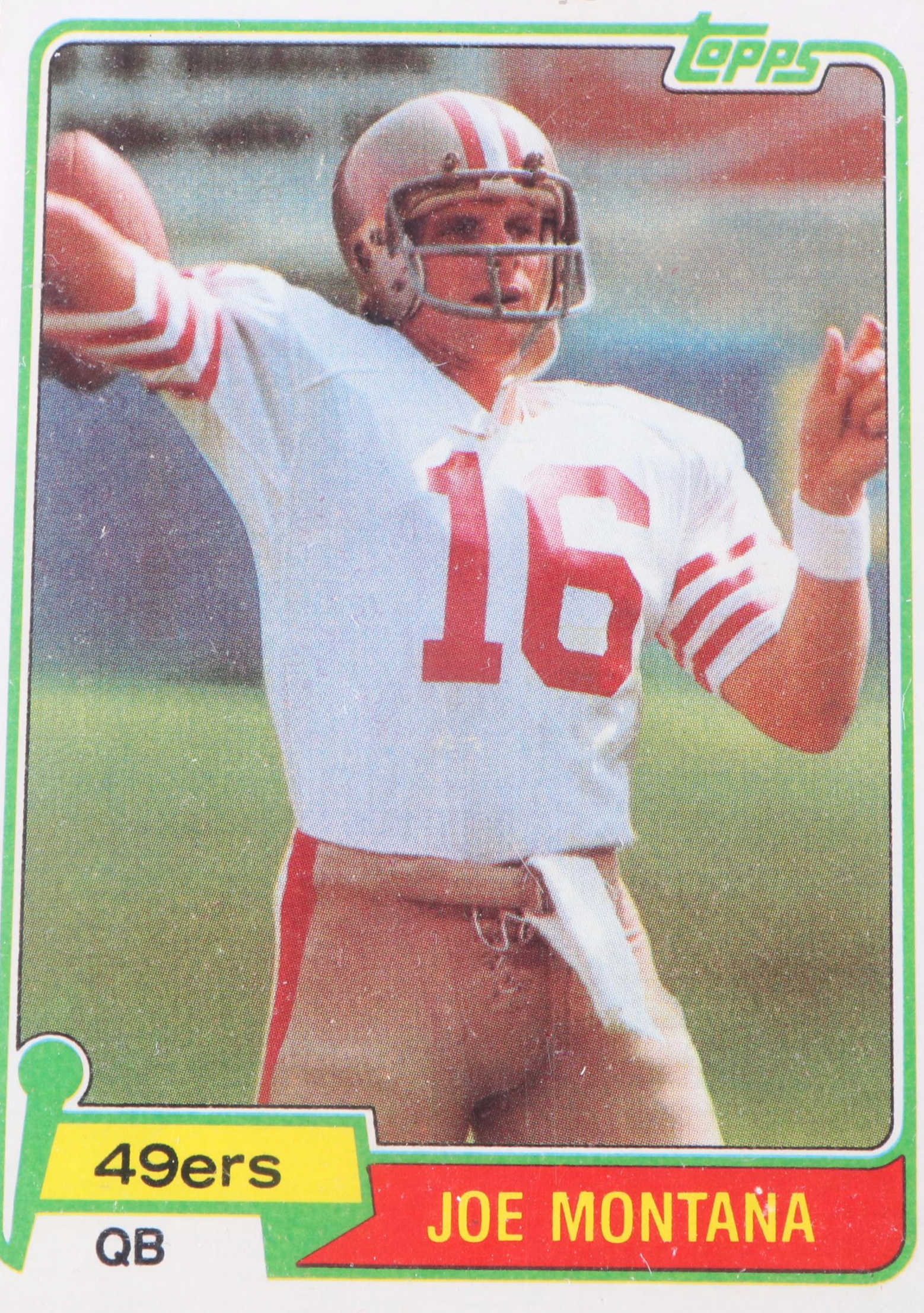 1981 Topps Joe Montana Rookie Card Graded Beckett BGS 6 EX-MT