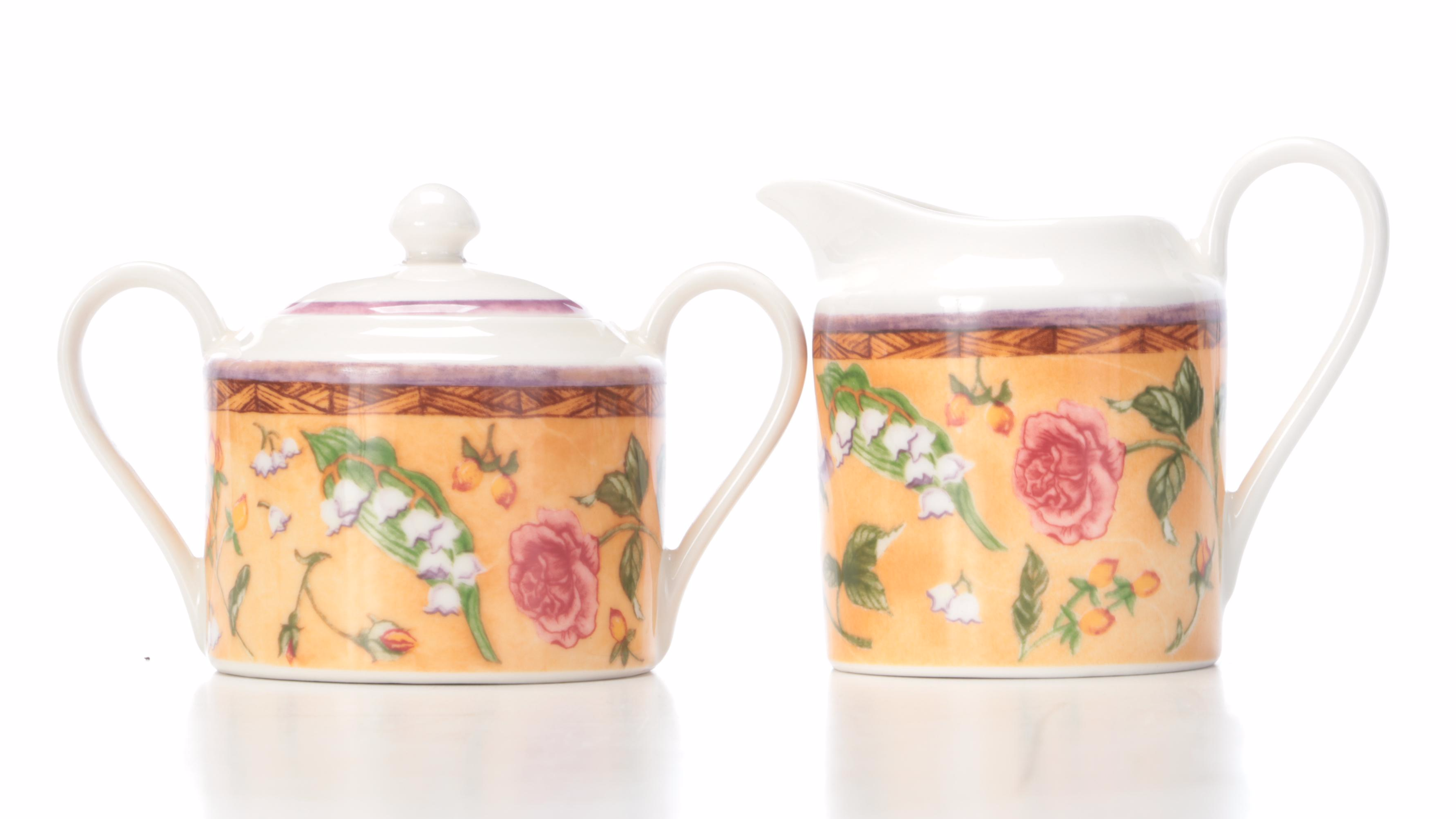 222 Fifth "Tuscany Rose" Ceramic Dinnerware, 2000–2004