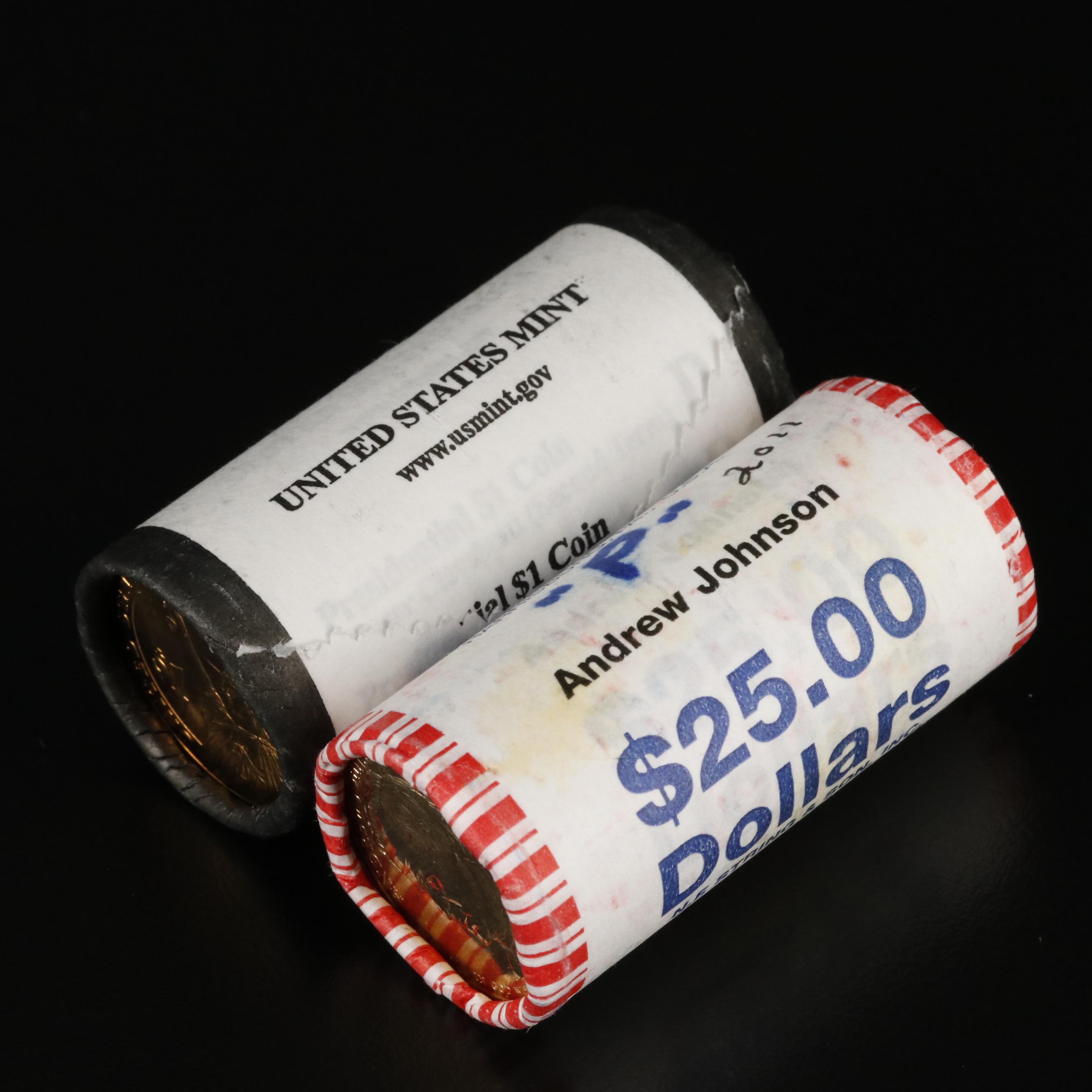 Two Uncirculated Rolls of Presidential Dollars