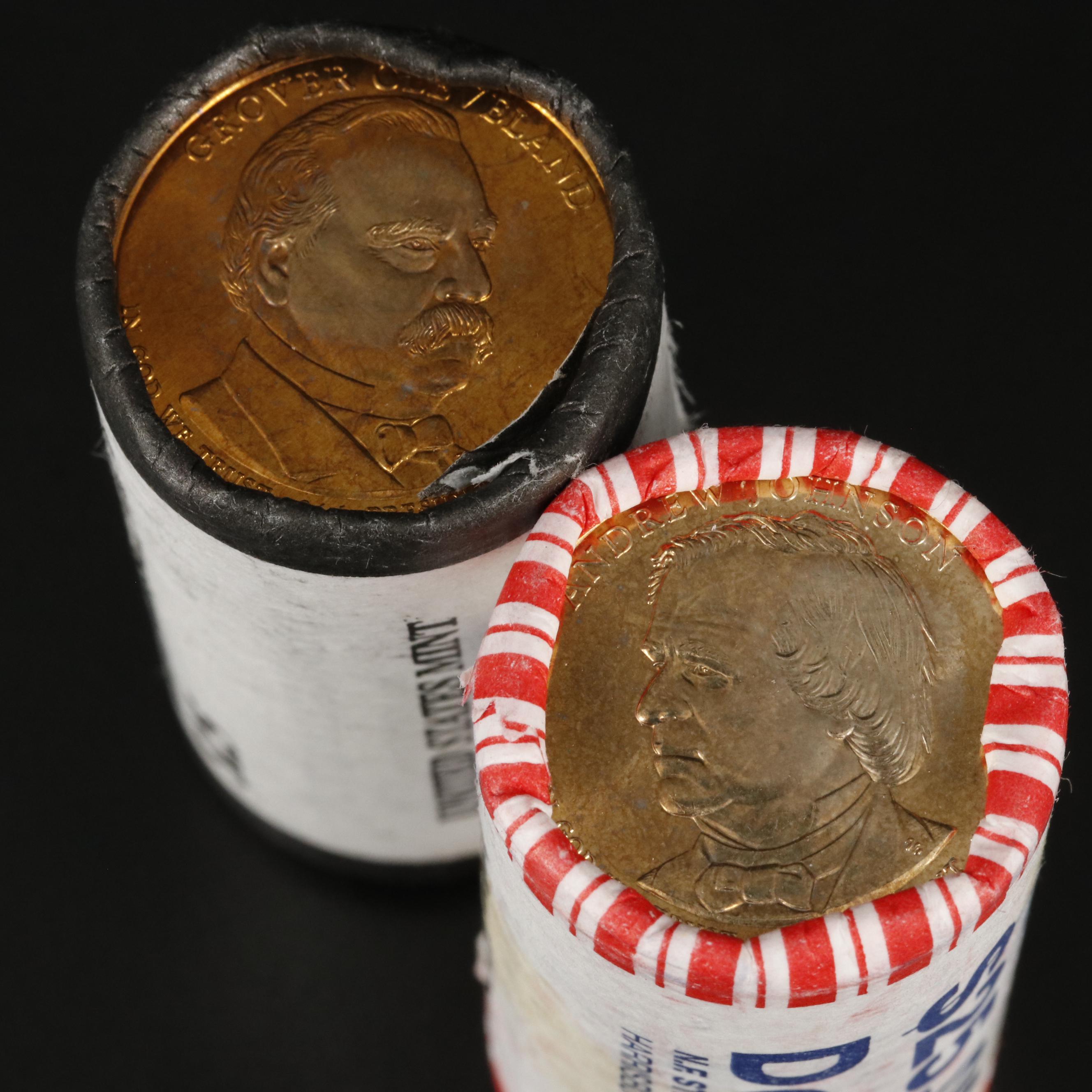 Two Uncirculated Rolls of Presidential Dollars