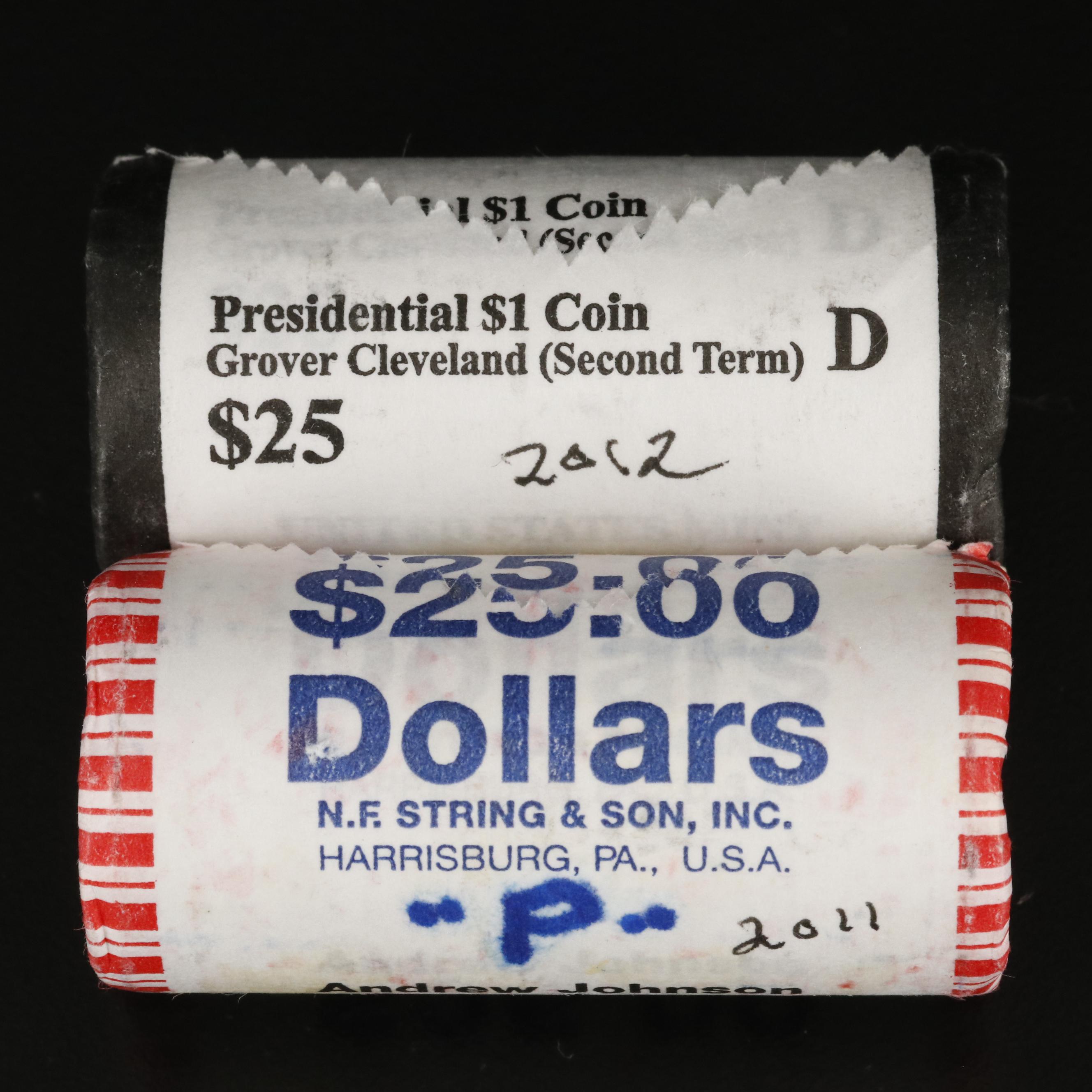 Two Uncirculated Rolls of Presidential Dollars