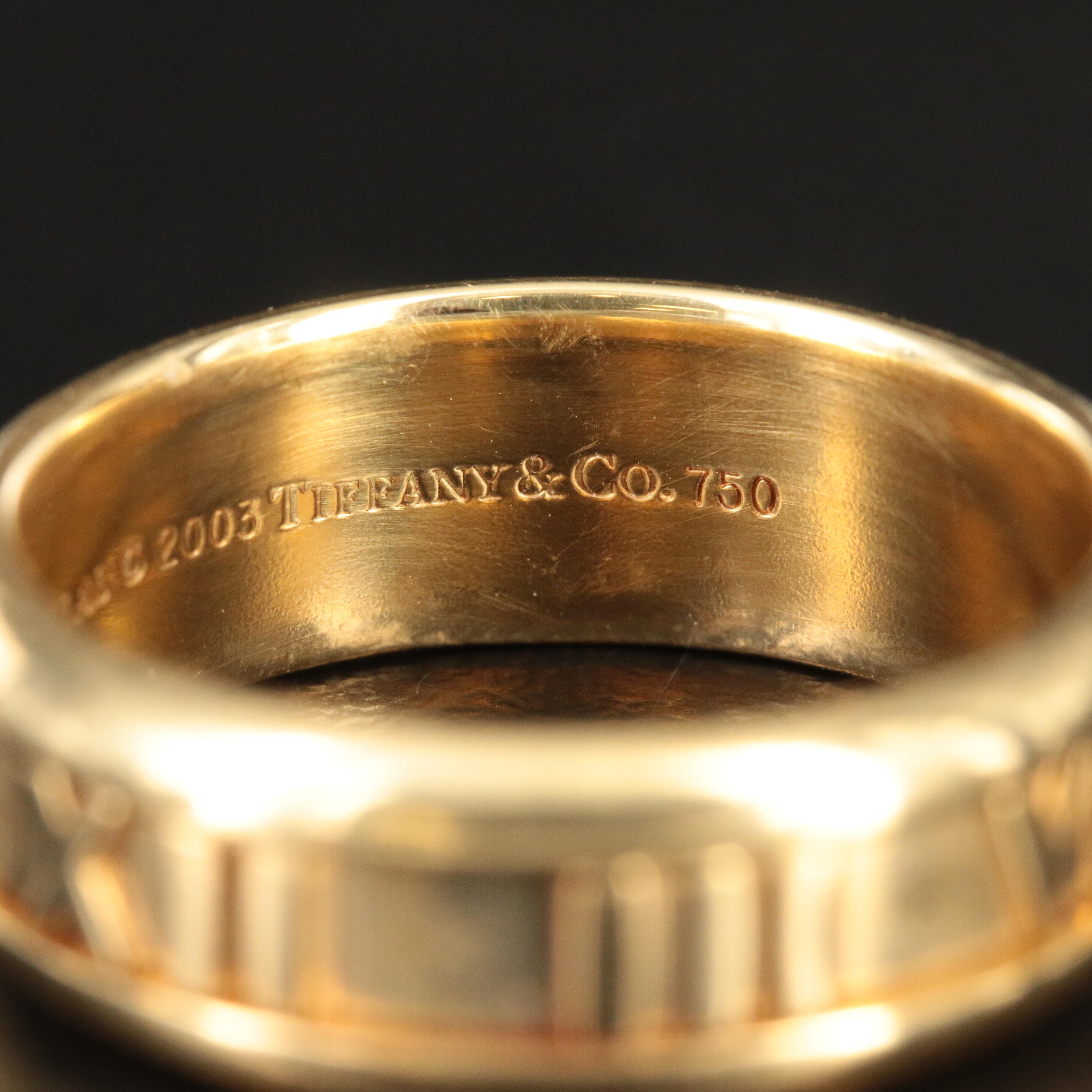 Tiffany & Co. "Atlas" 18K Band