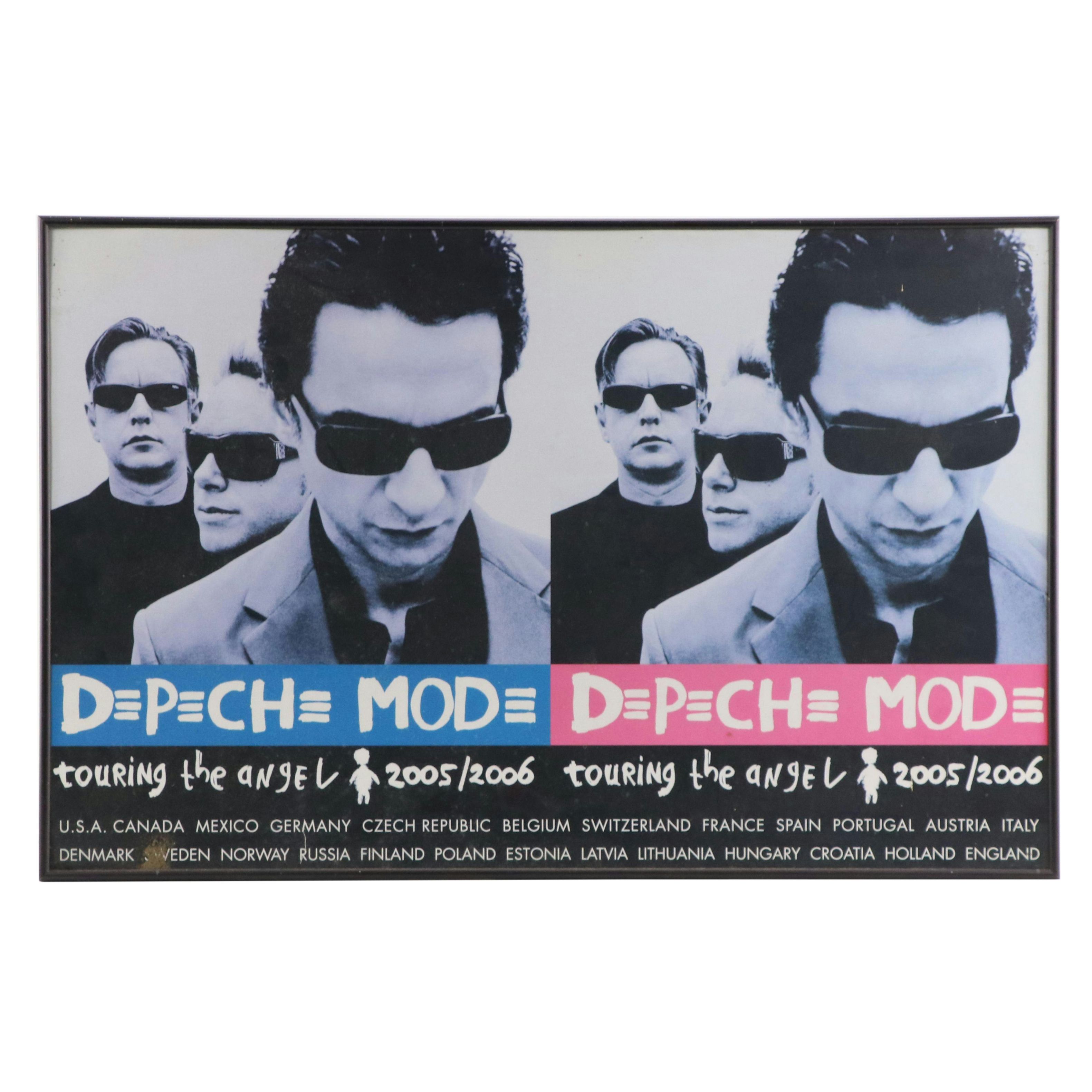 Depeche Mode "Touring the Angel" Offset Lithograph Concert Tour Poster, 2005–06
