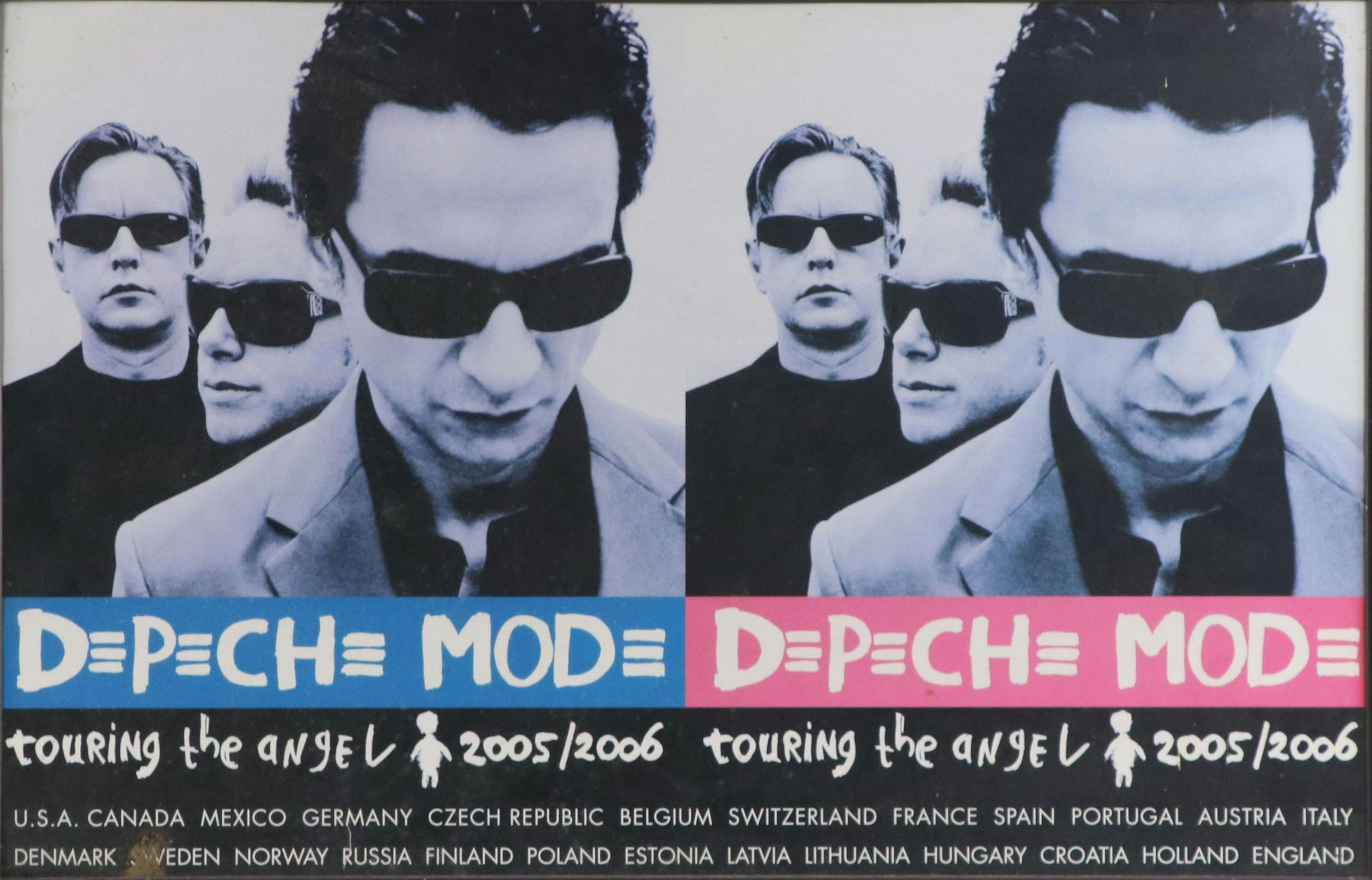 Depeche Mode "Touring the Angel" Offset Lithograph Concert Tour Poster, 2005–06