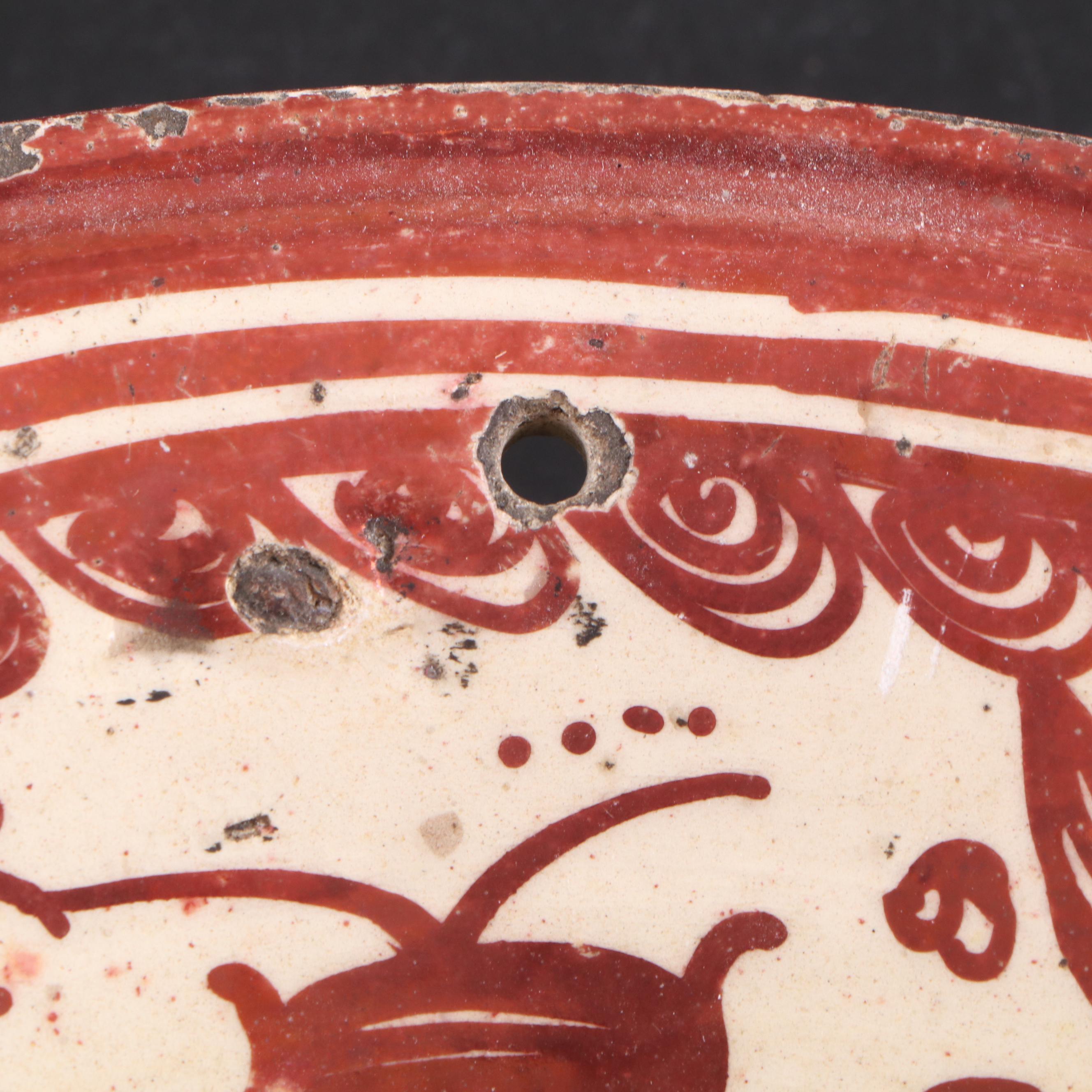 Pair of Hispano-Moresque Ceramic Chargers, 17th or 18th Century