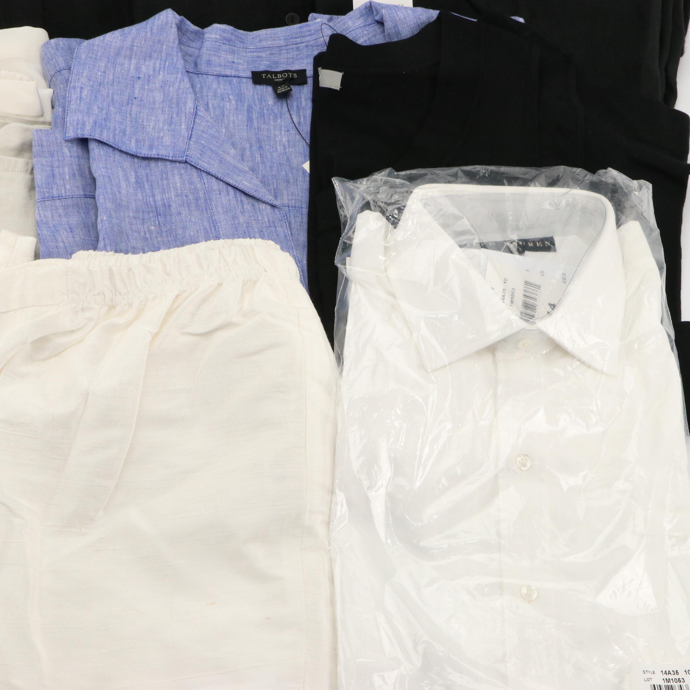 Eileen Fisher Linen Pants & Tops, Talbots Blouse, Neiman Marcus Cardigan, More