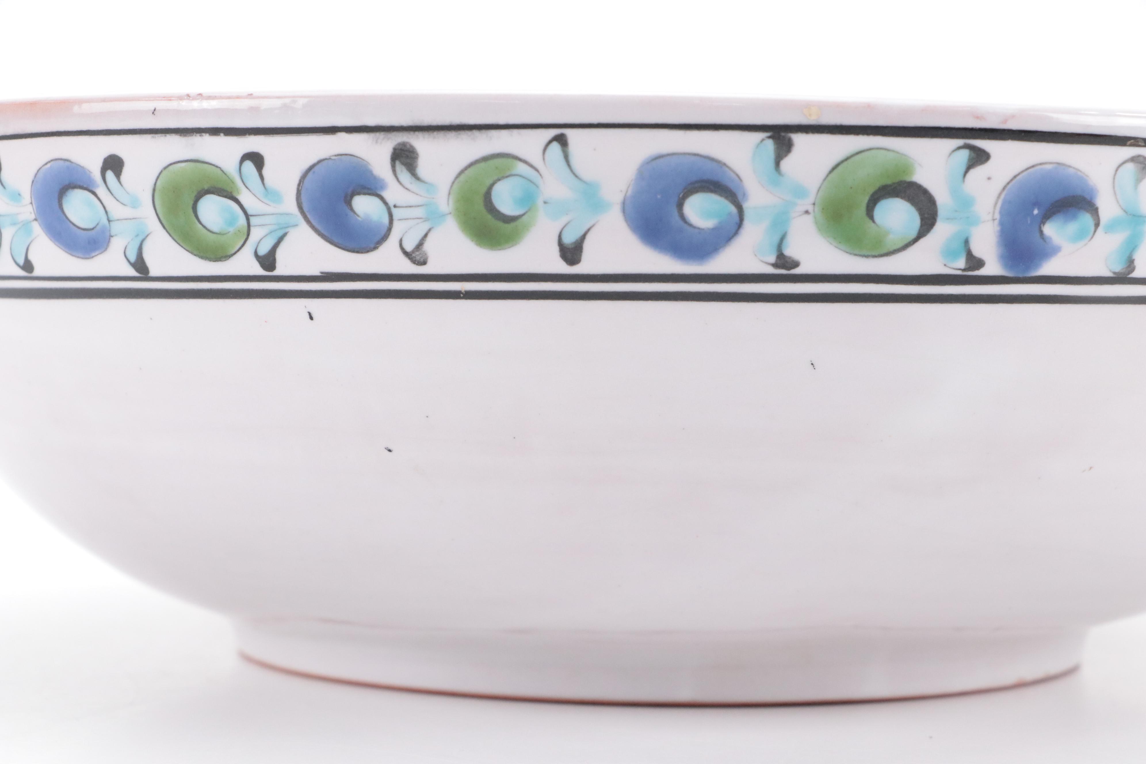 Ikaros Pottery Greek Ceramic Bowl