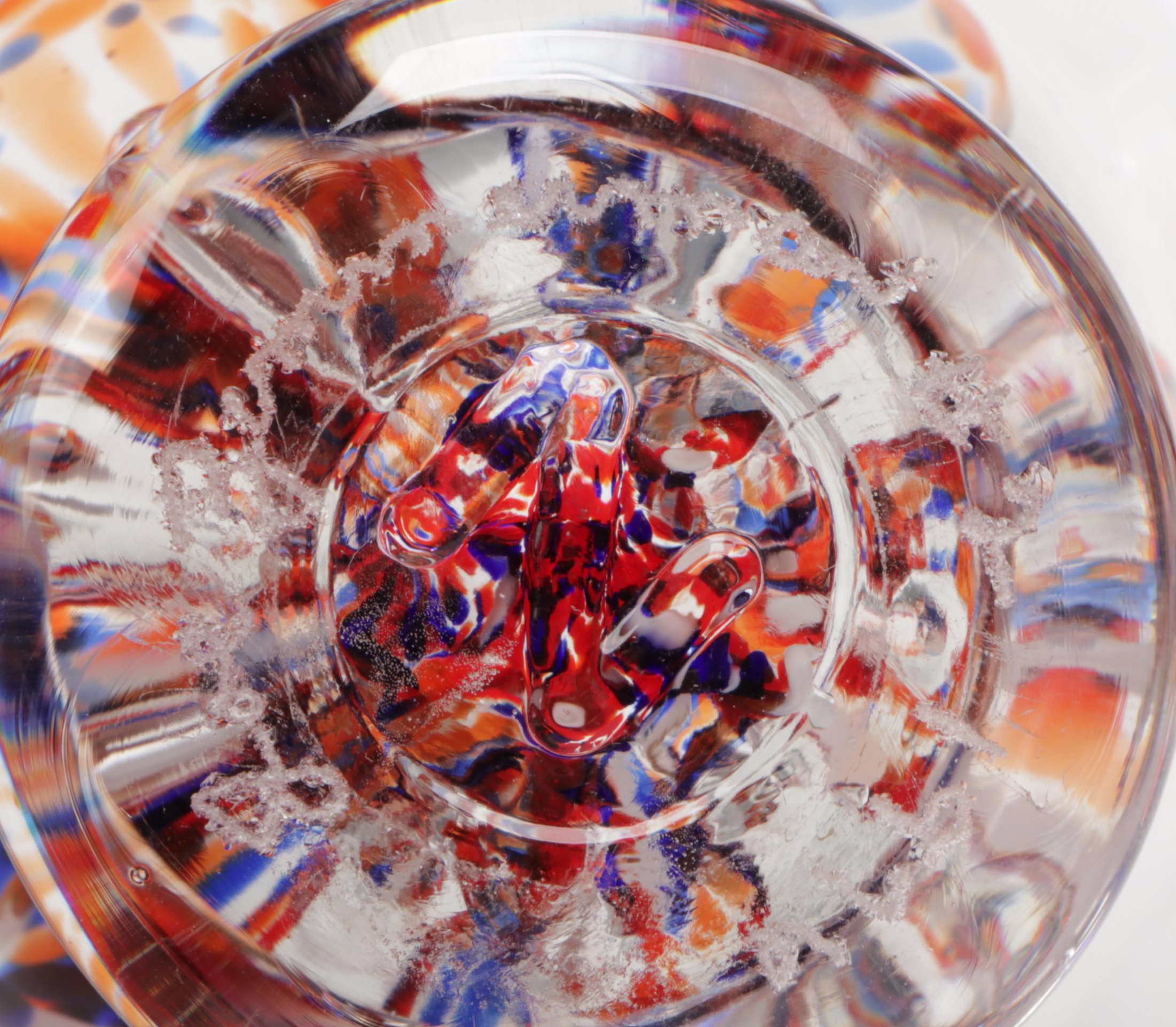 Joe Rice, Joe St. Clair, and Other Art Glass Paperweight with Joe Zimmerman Vase