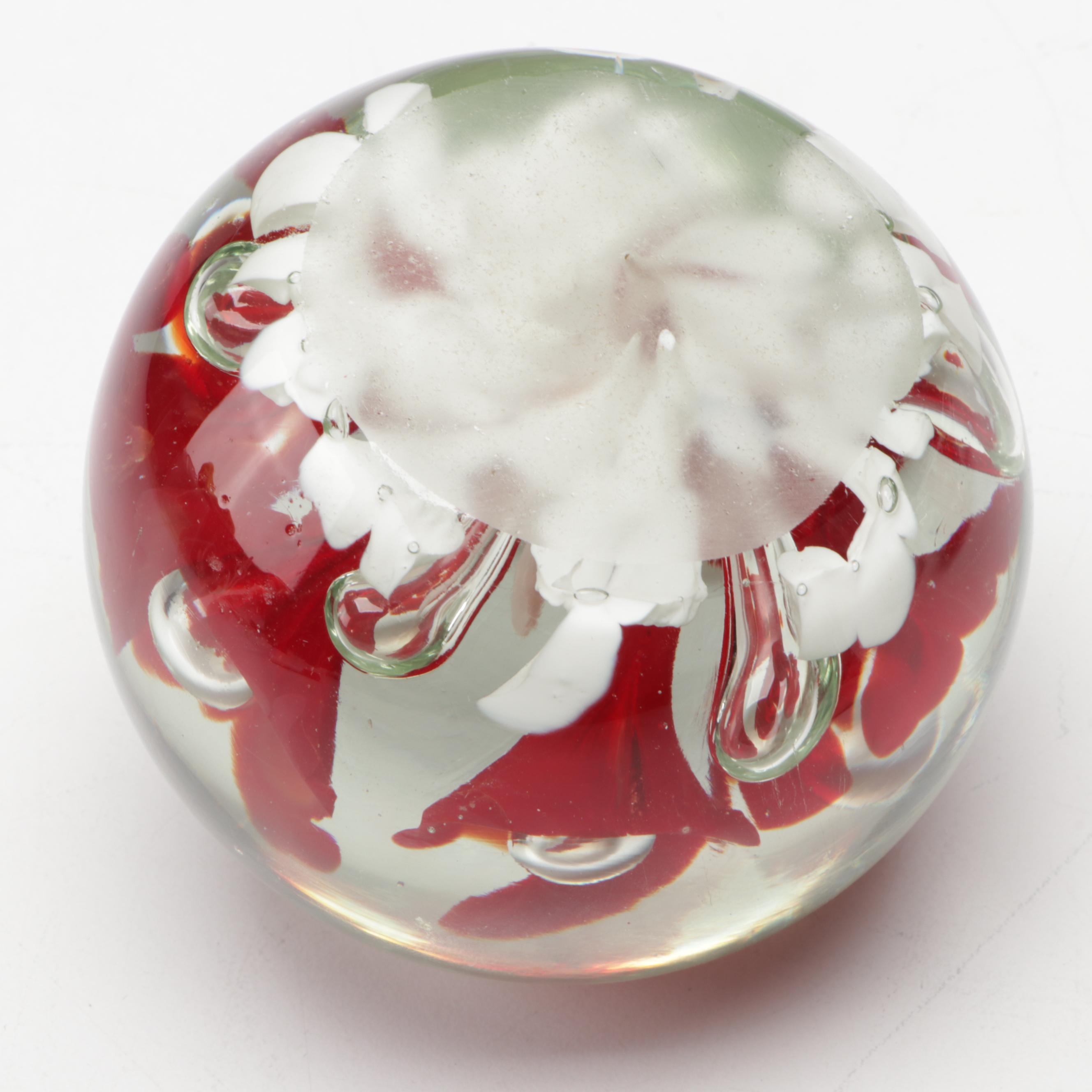 Joe Rice, Joe St. Clair, and Other Art Glass Paperweight with Joe Zimmerman Vase