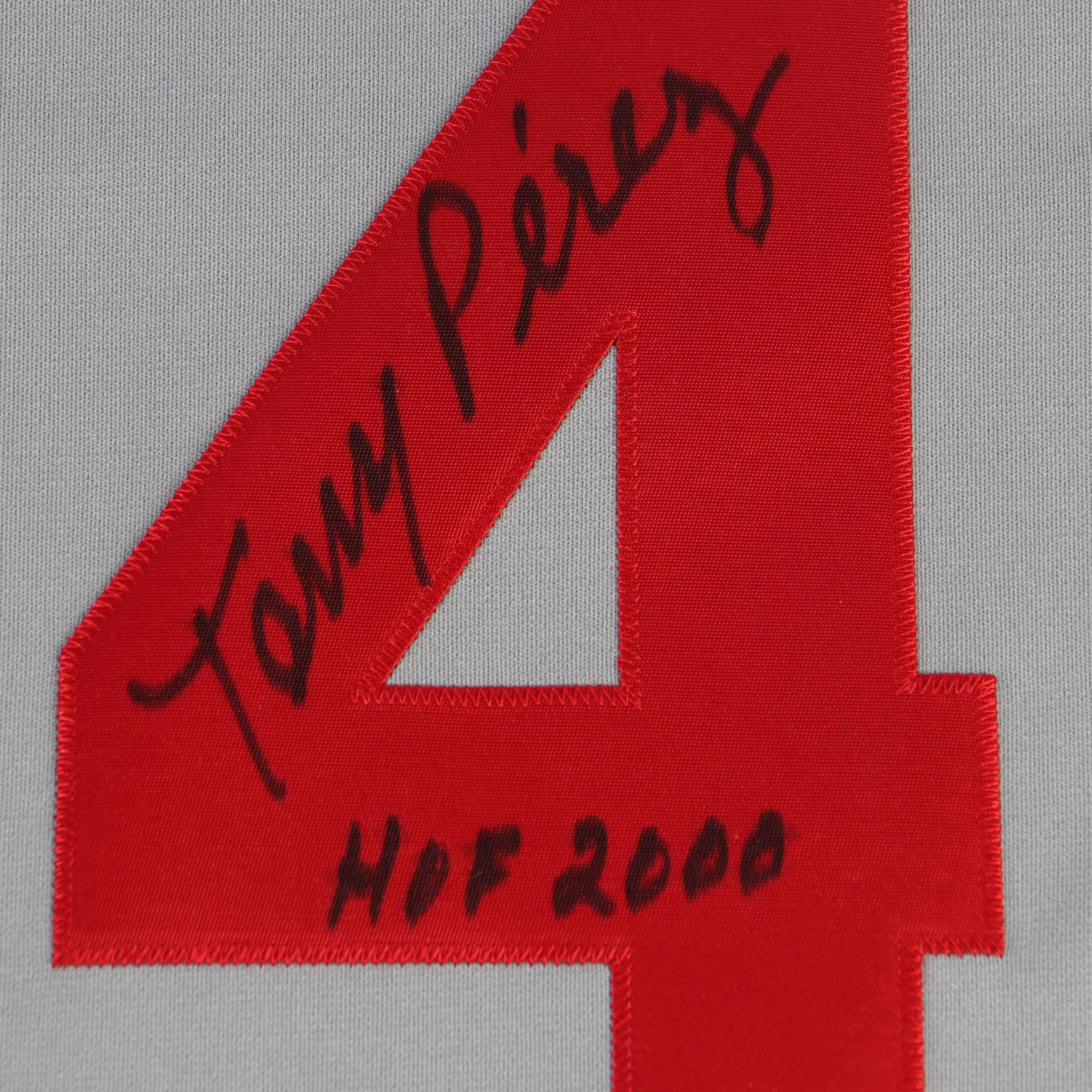 Tony Pérez Signed Cincinnati Reds Jersey with Sparky Anderson Signed Print