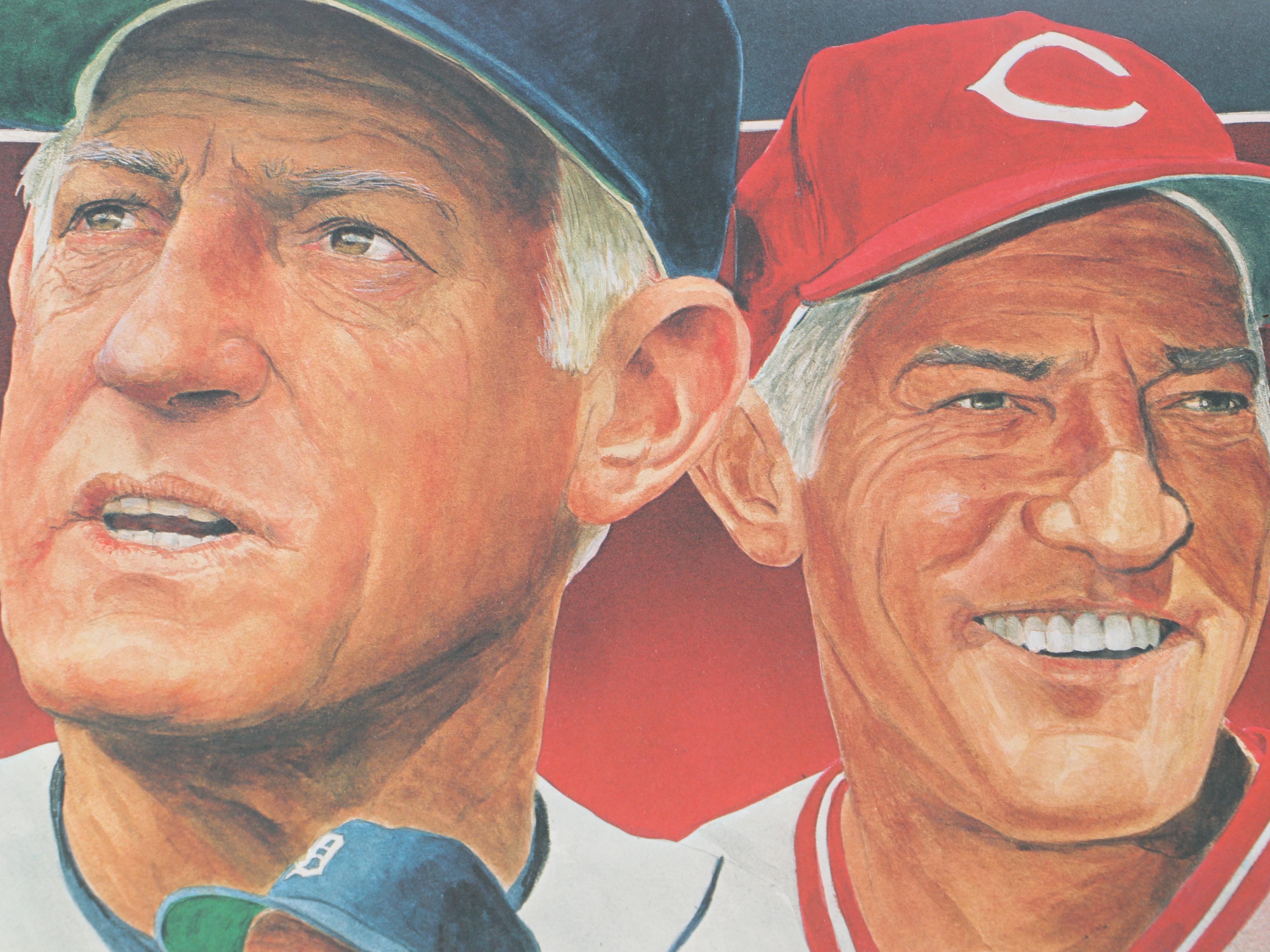 Tony Pérez Signed Cincinnati Reds Jersey with Sparky Anderson Signed Print