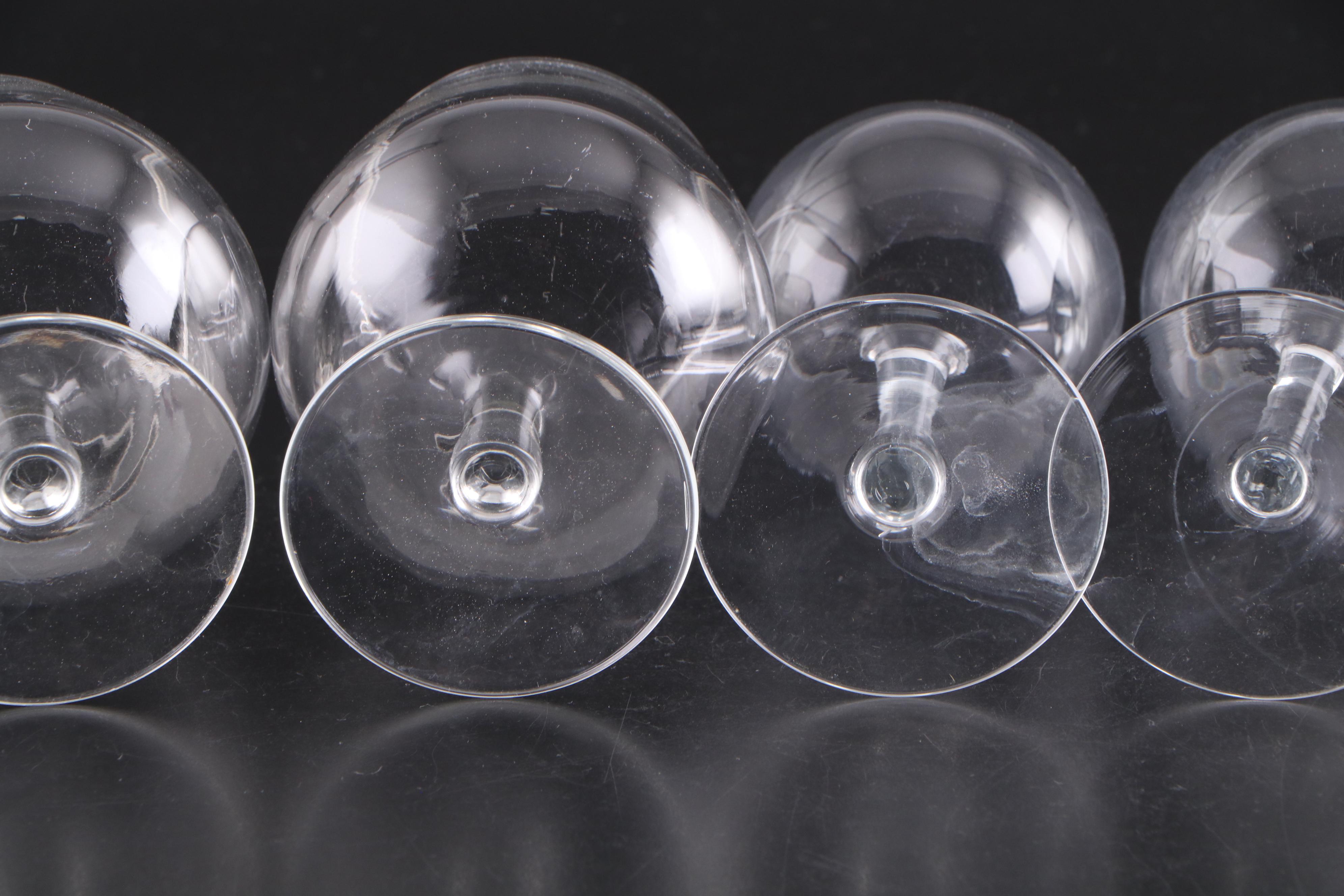 Libbey with Other Cocktail Glasses and Stemware, Mid to Late 20th Century