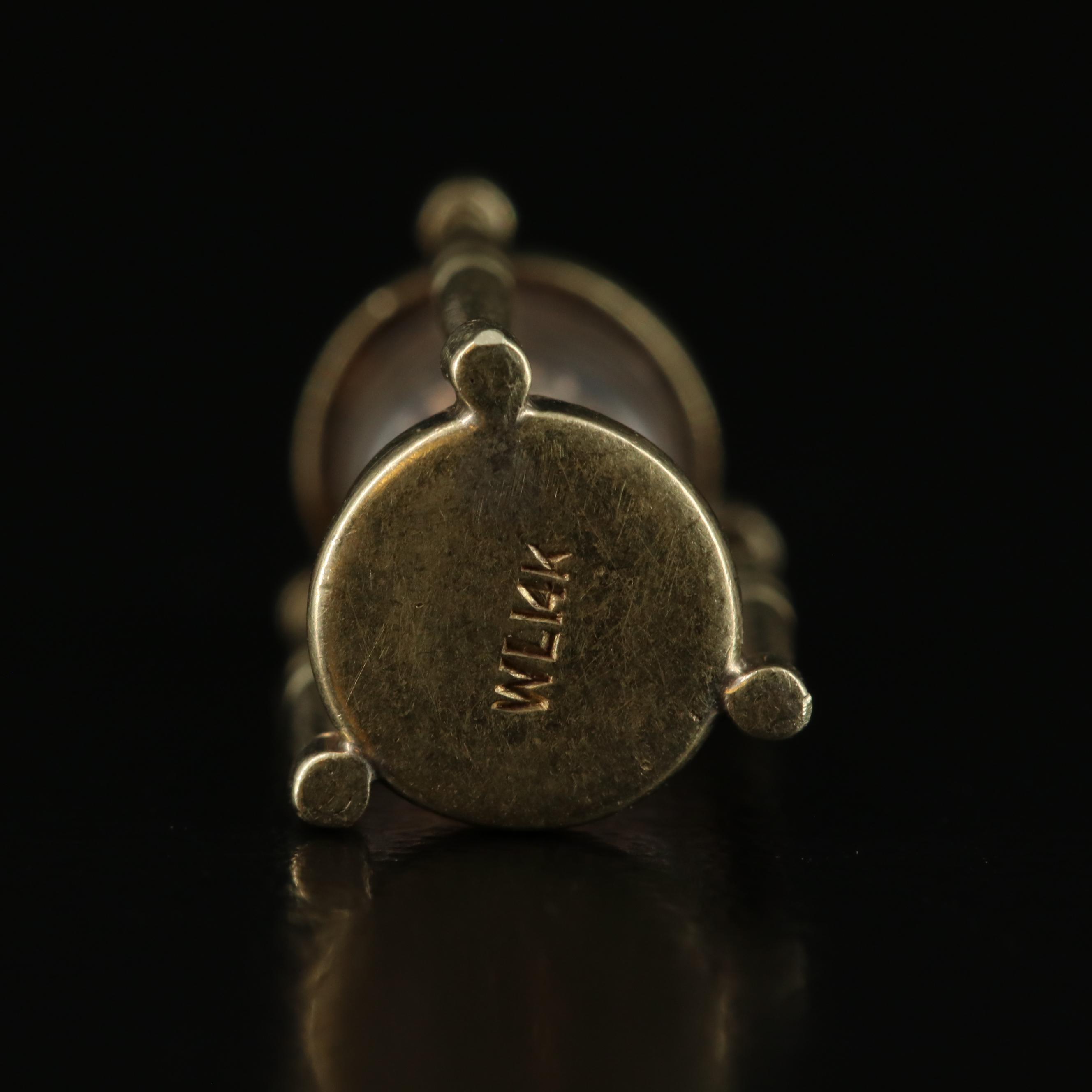 14K Hourglass Pendant