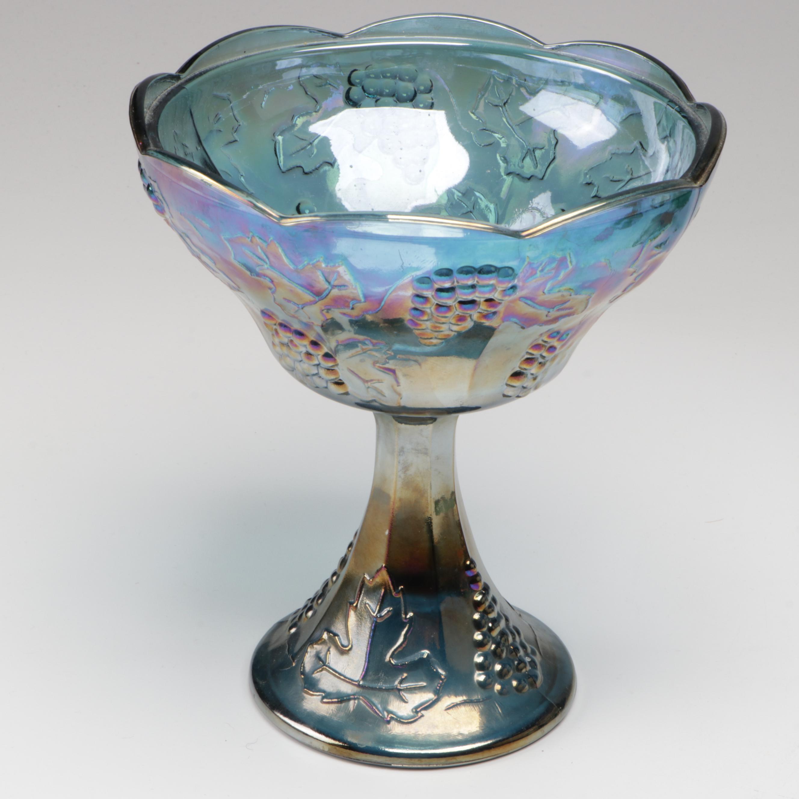 Indiana Glass Carnival Glass Compote, A-H Depression Glass Divided Relish, More