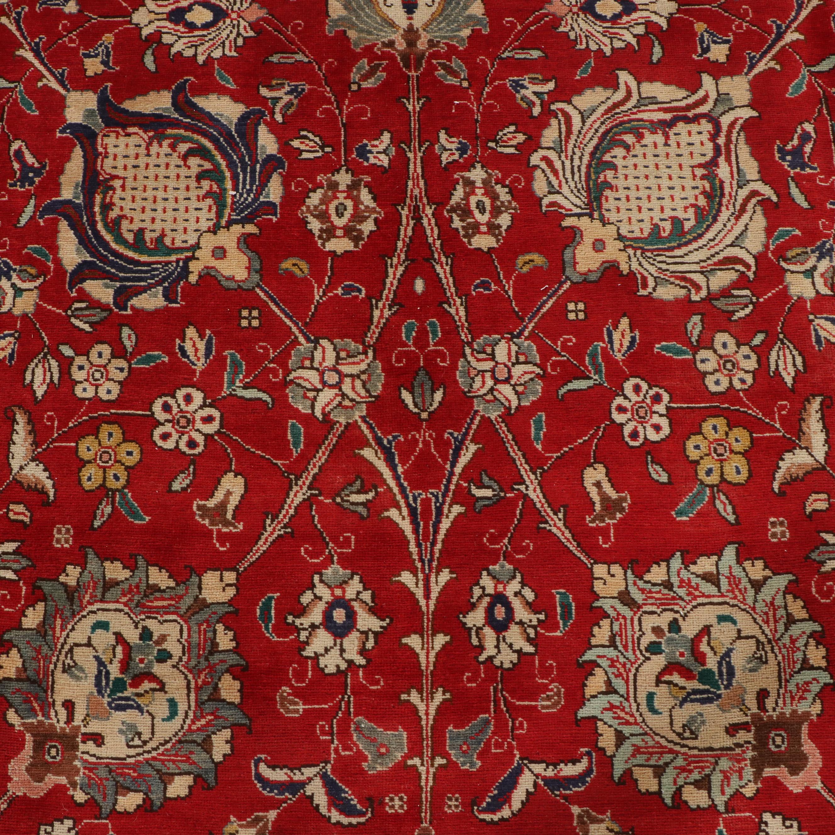 10'9 x 14'7 Hand-Knotted Persian Arak Room Sized Rug