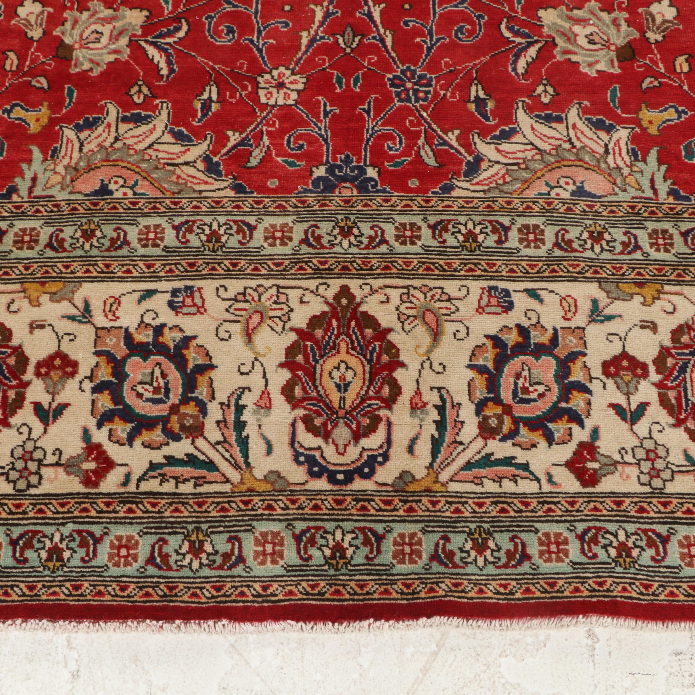 10'9 x 14'7 Hand-Knotted Persian Arak Room Sized Rug