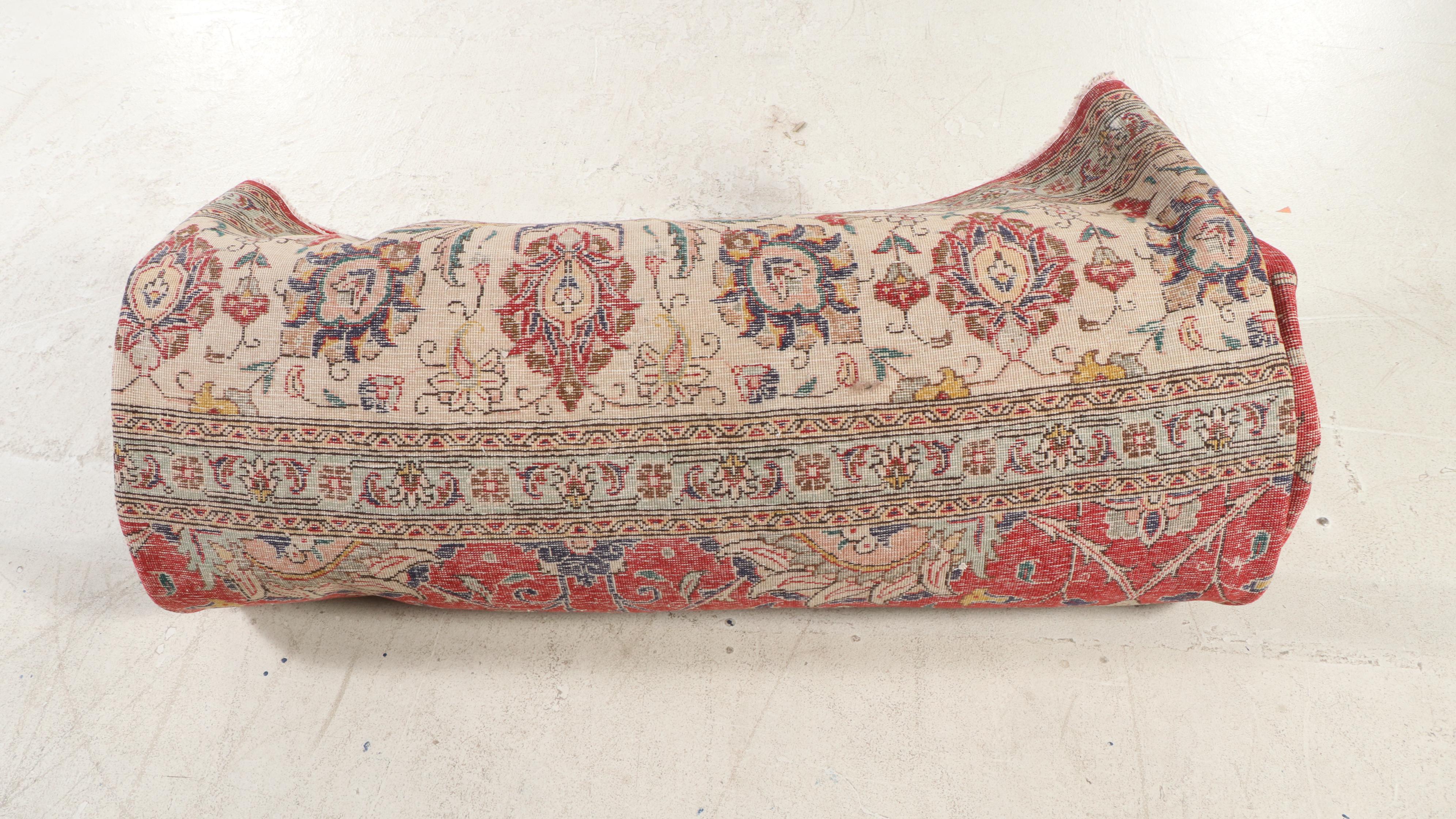 10'9 x 14'7 Hand-Knotted Persian Arak Room Sized Rug