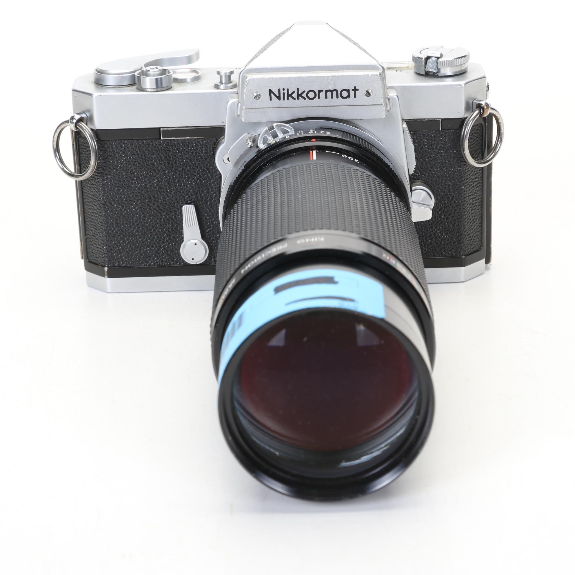 Nikon Film Camera Bodies with Lenses and Accessories