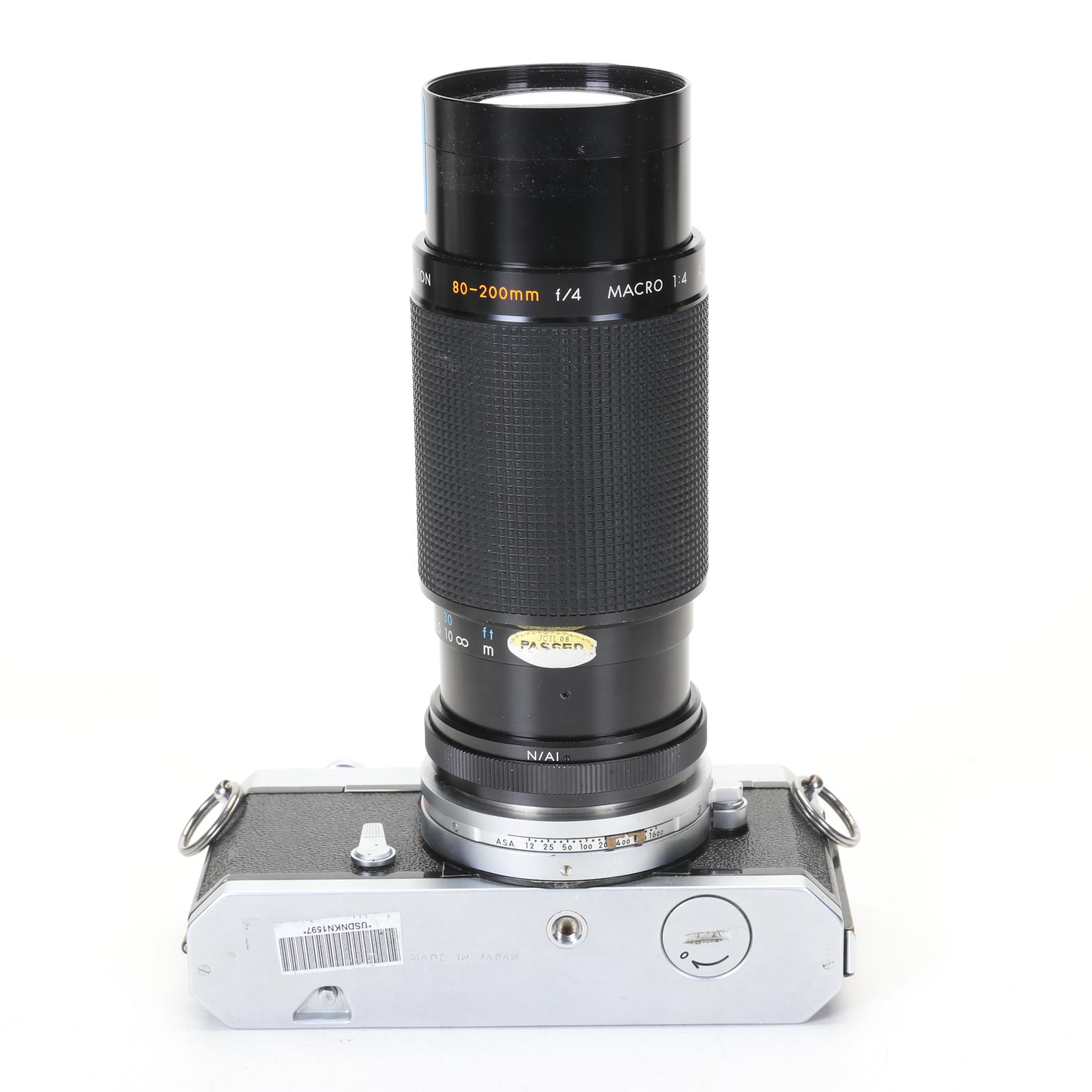 Nikon Film Camera Bodies with Lenses and Accessories