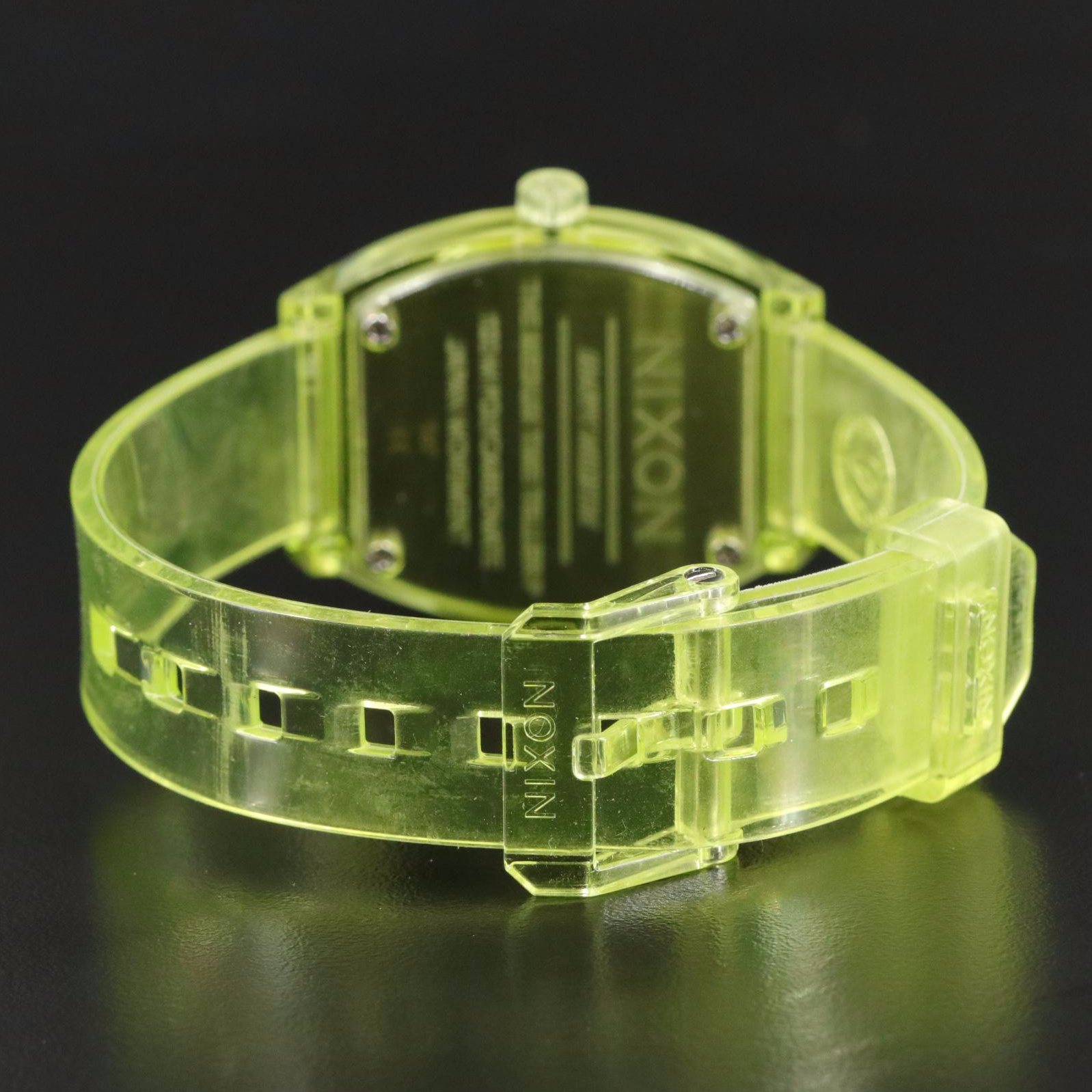Nixon Medium Time Teller P Watch in Lime Green with Box