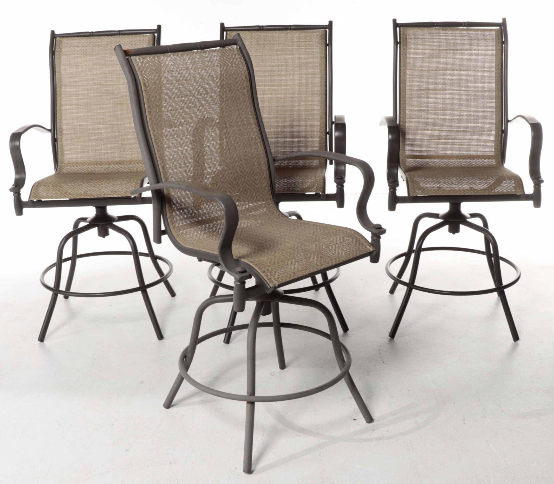 Cast Aluminum FivePiece HighTop Patio Dining Set EBTH