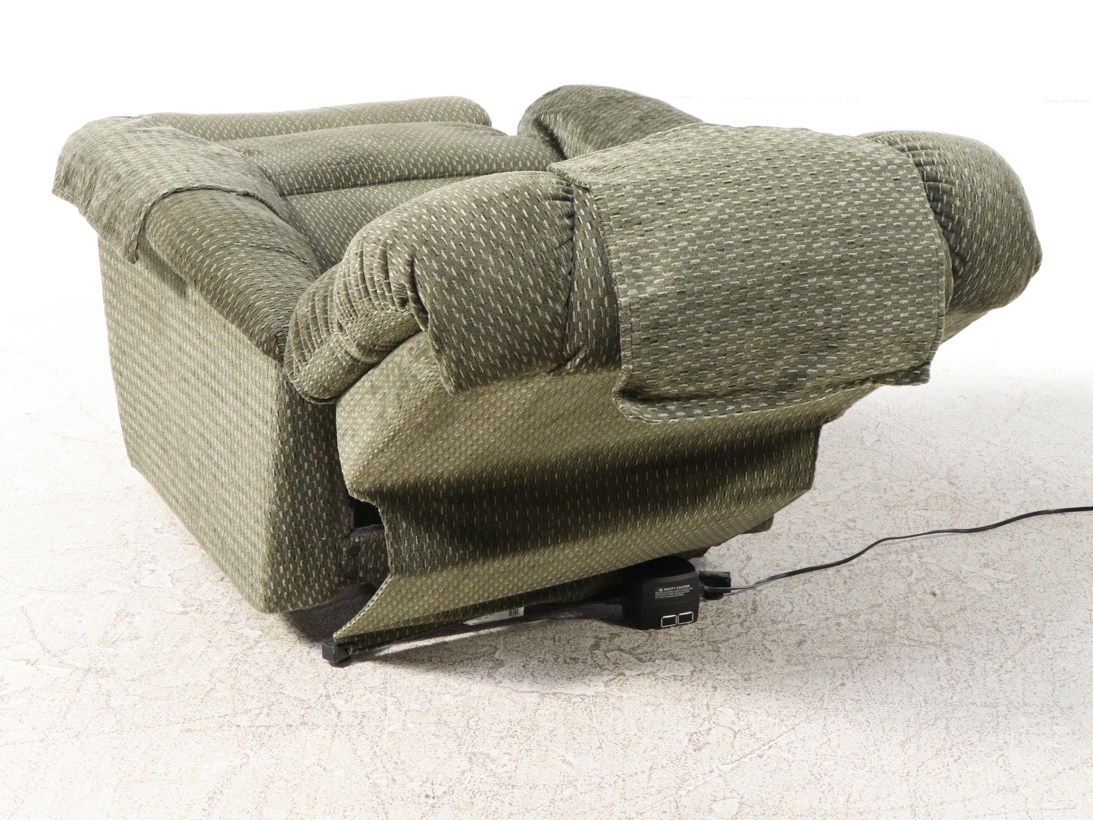 La-Z-Boy "Luxury Lift" Upholstered Power-Lift Recliner with Heat and Massage