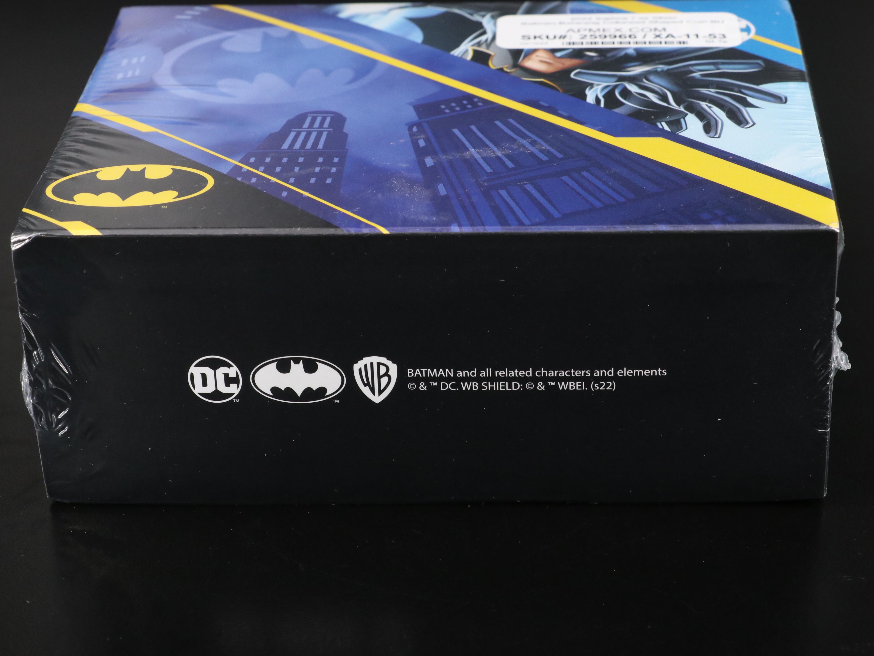 Two 2022 Samoa One Ounce Silver Batman Coins